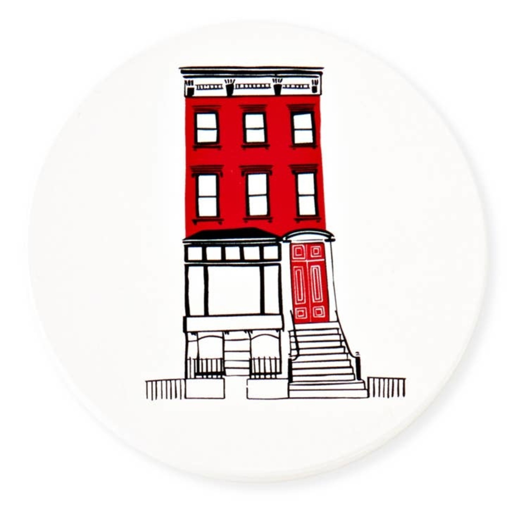 Claudia Pearson Brownstone Stone Coaster