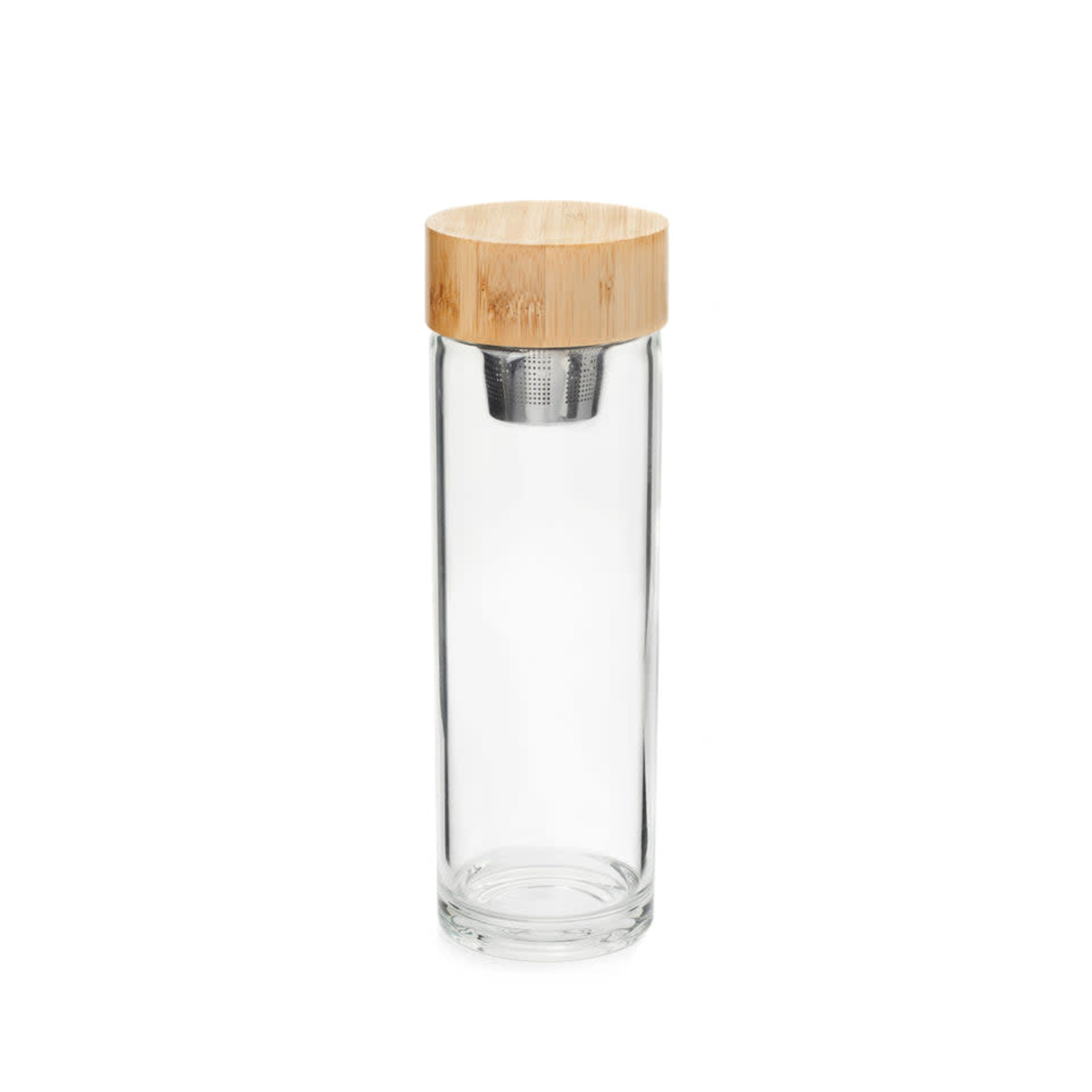 Kikkerland Zen Tea Infuser Glass Bottle