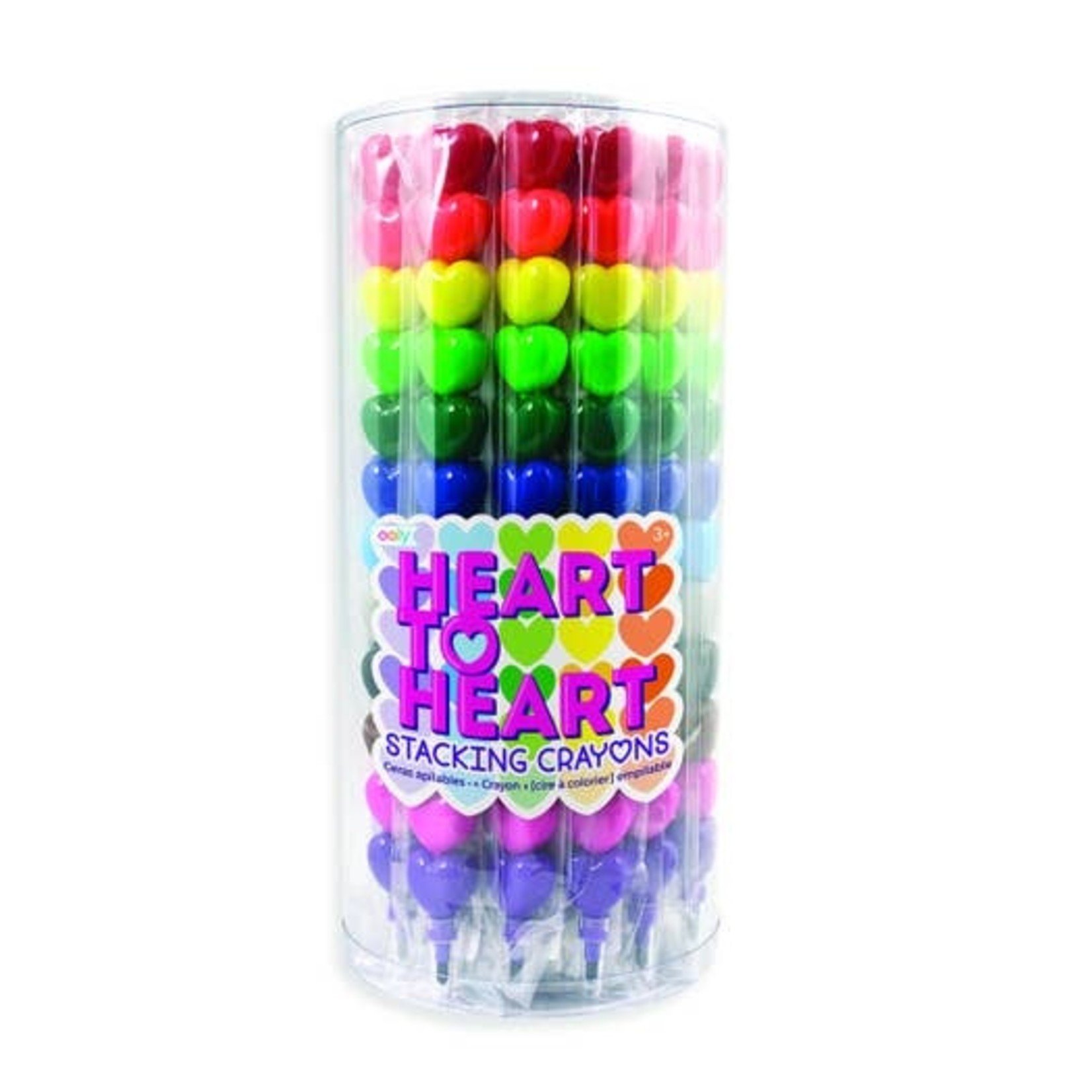 OOLY Heart to Heart Stacking Crayons