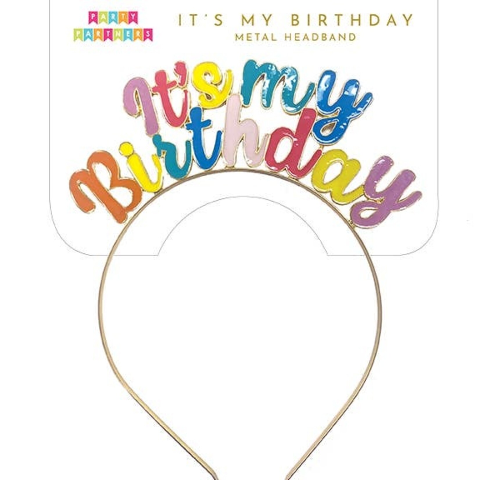 Party Partners Design It's My Birthday Script Headband