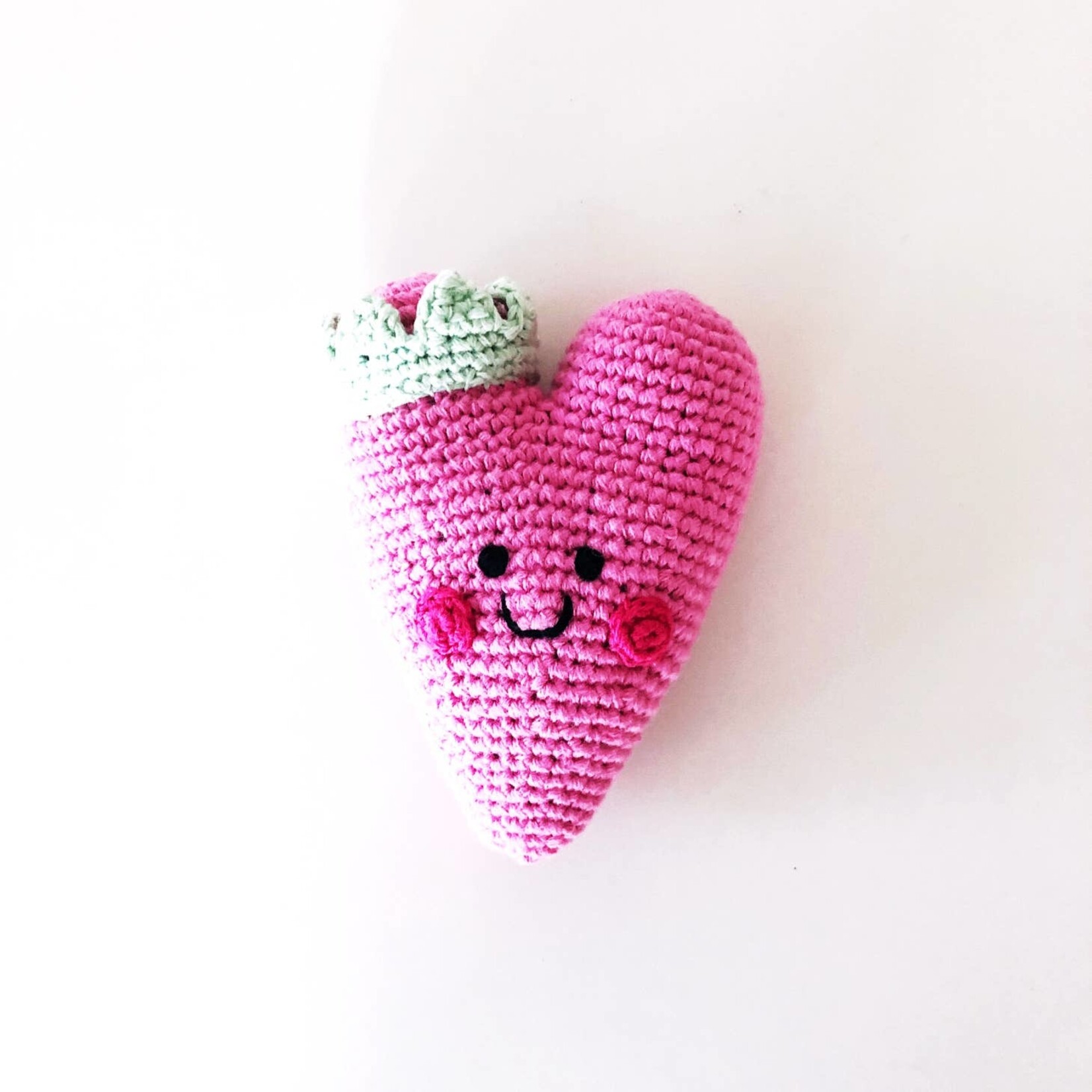 Pink Heart Rattle