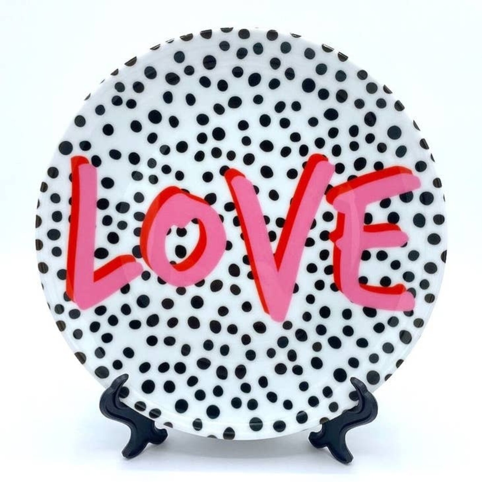 Love Polka Dot 10" Plate