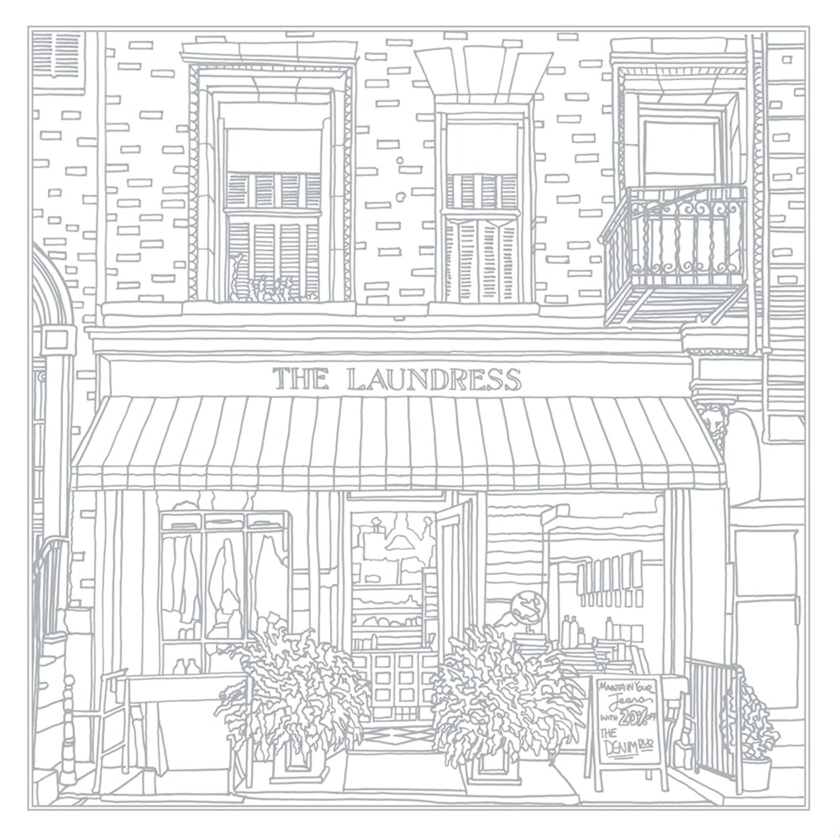 Pretty City New York Coloring Book