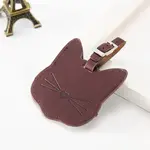 Temu Cat Luggage Tag in Brown