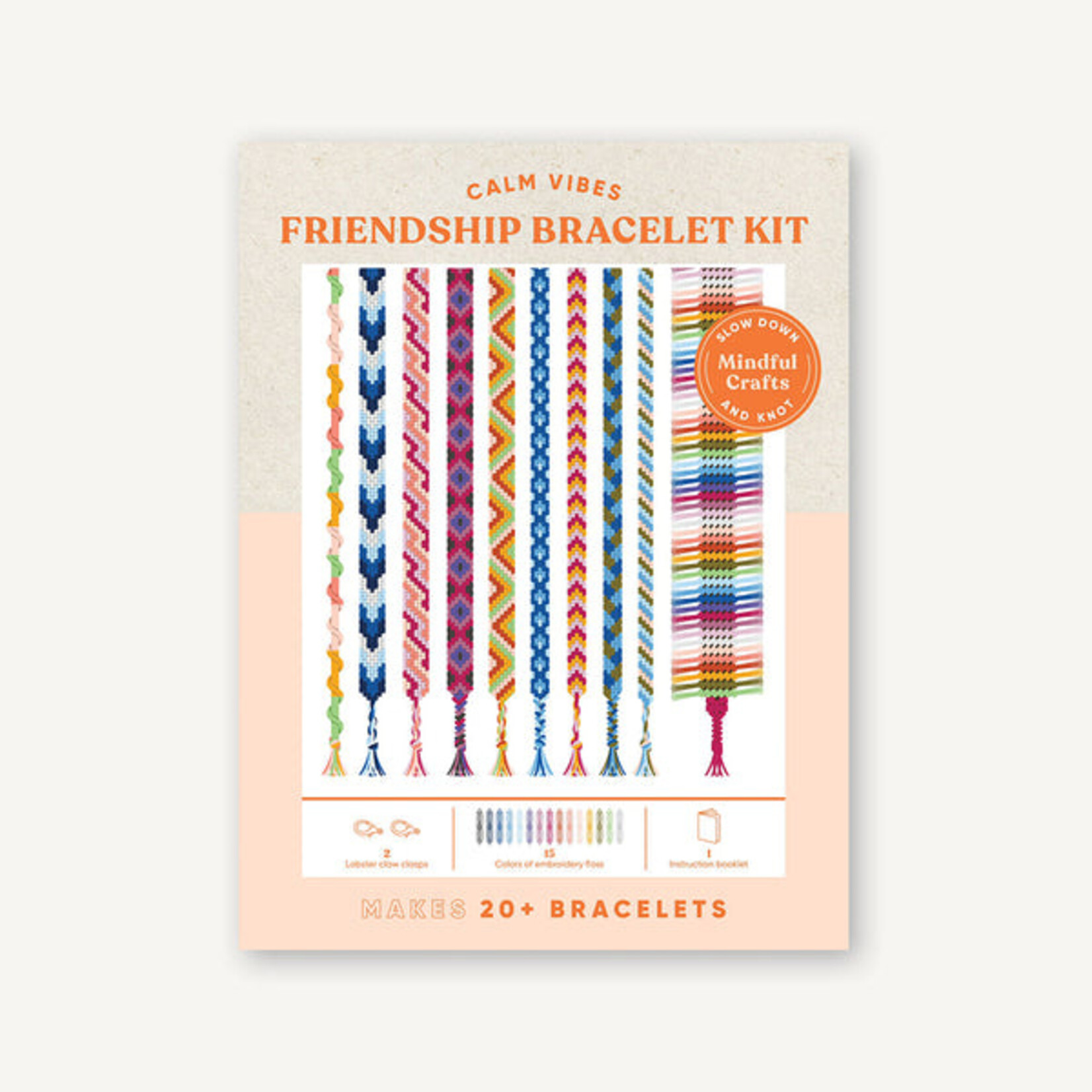 Chronicle Books Mindful Crafts: Calm Vibes Friendship Bracelet Kit