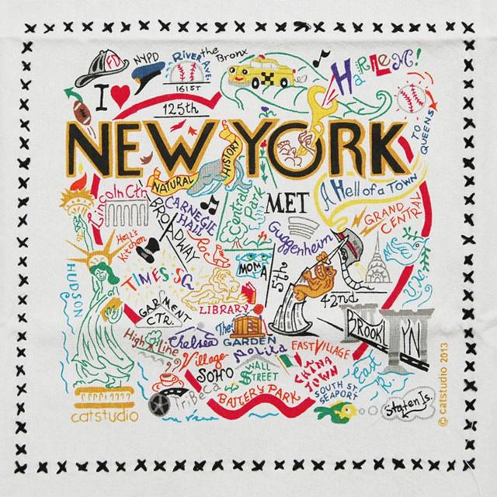 Catstudio New York City Tea Towel