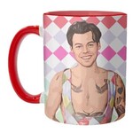 Rainbow Check Harry Mug