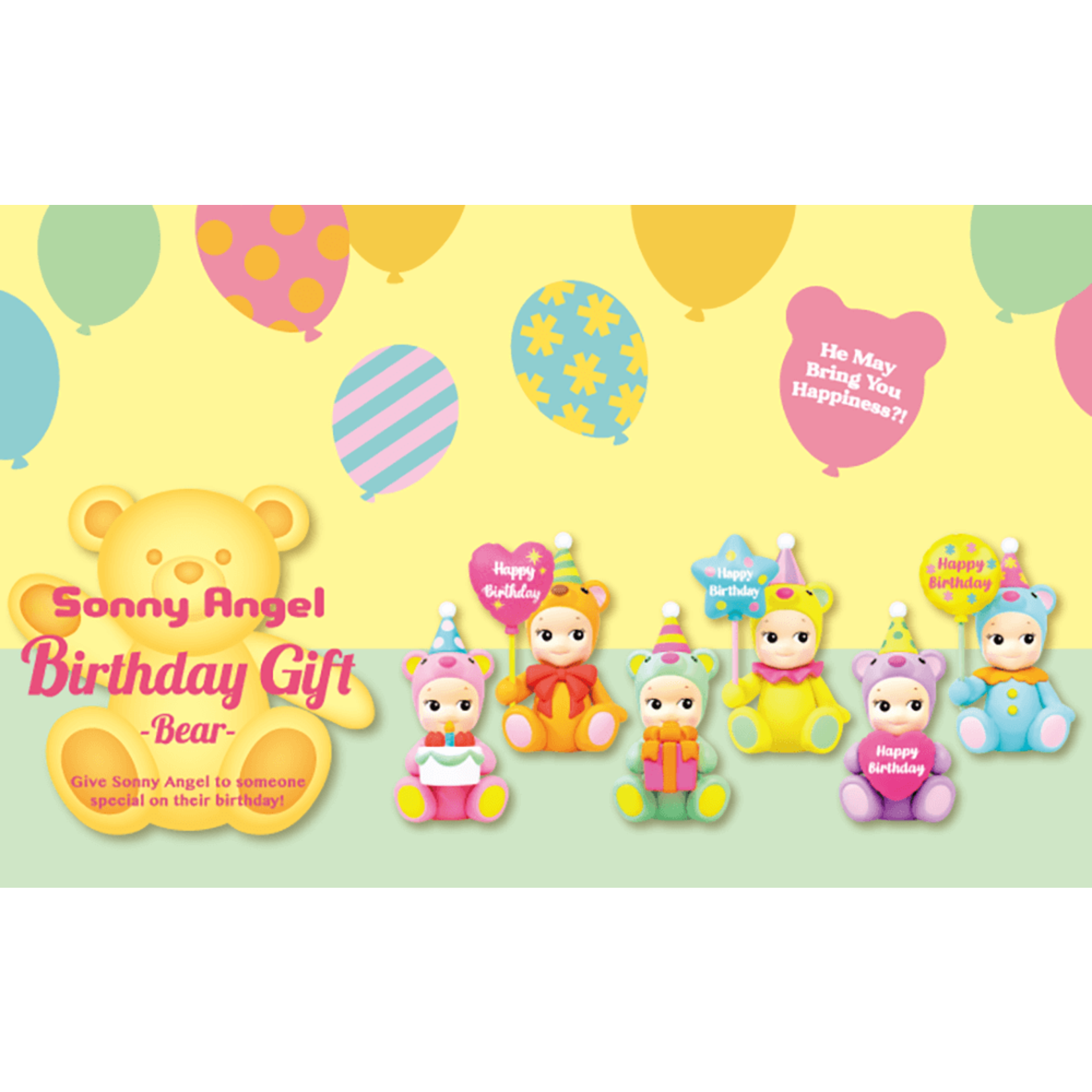 Dreams USA Sonny Angel Birthday Gift Bear Series