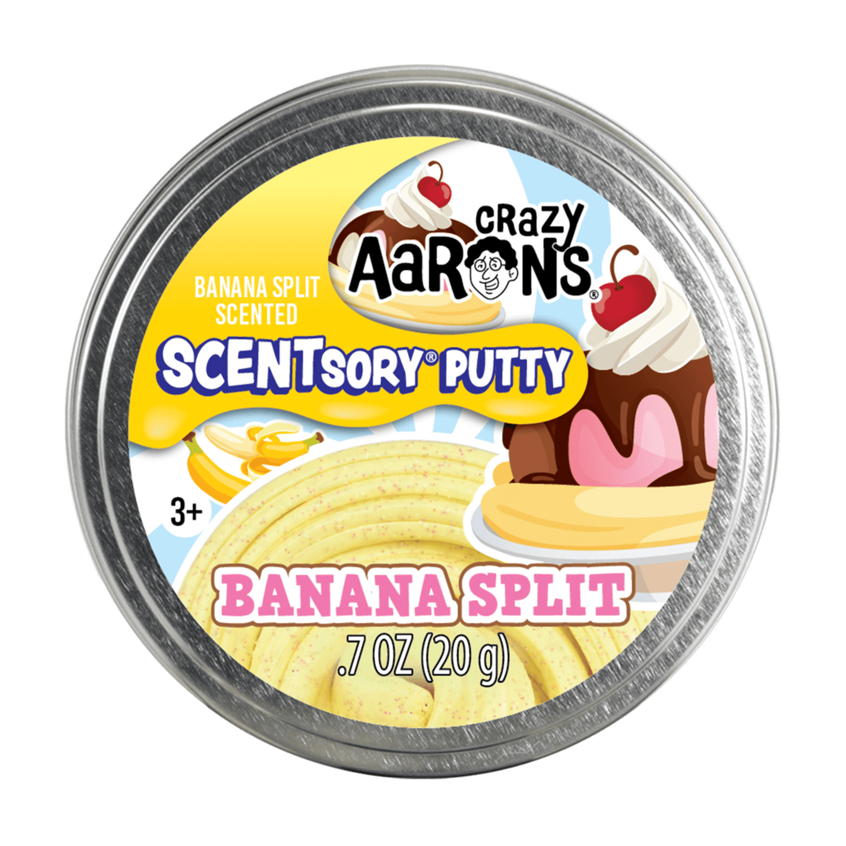 Crazy Aaron's Banana Split Thinking Putty