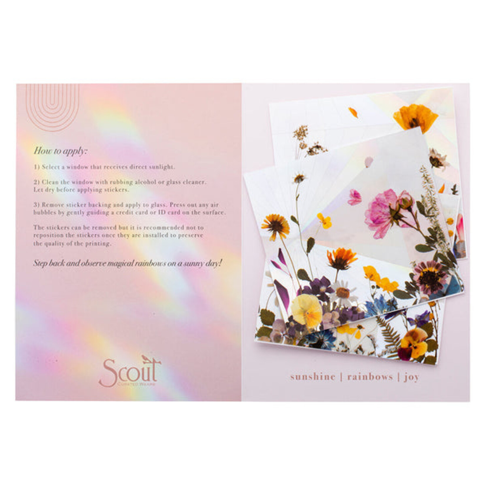 Scout Curated Wears Window Suncatcher Sticker Collection