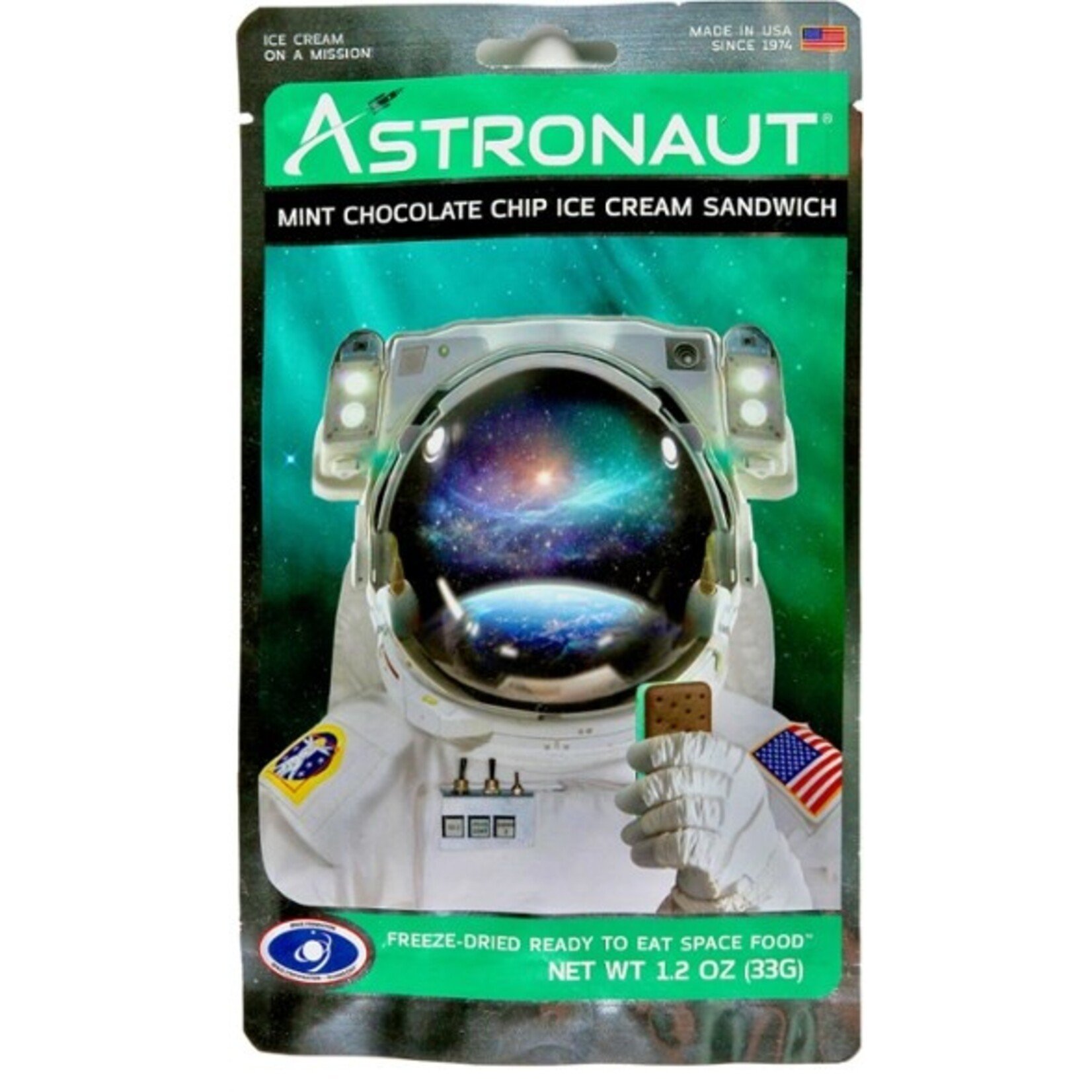 Astronaut Ice Cream Sandwich in Mint Chip