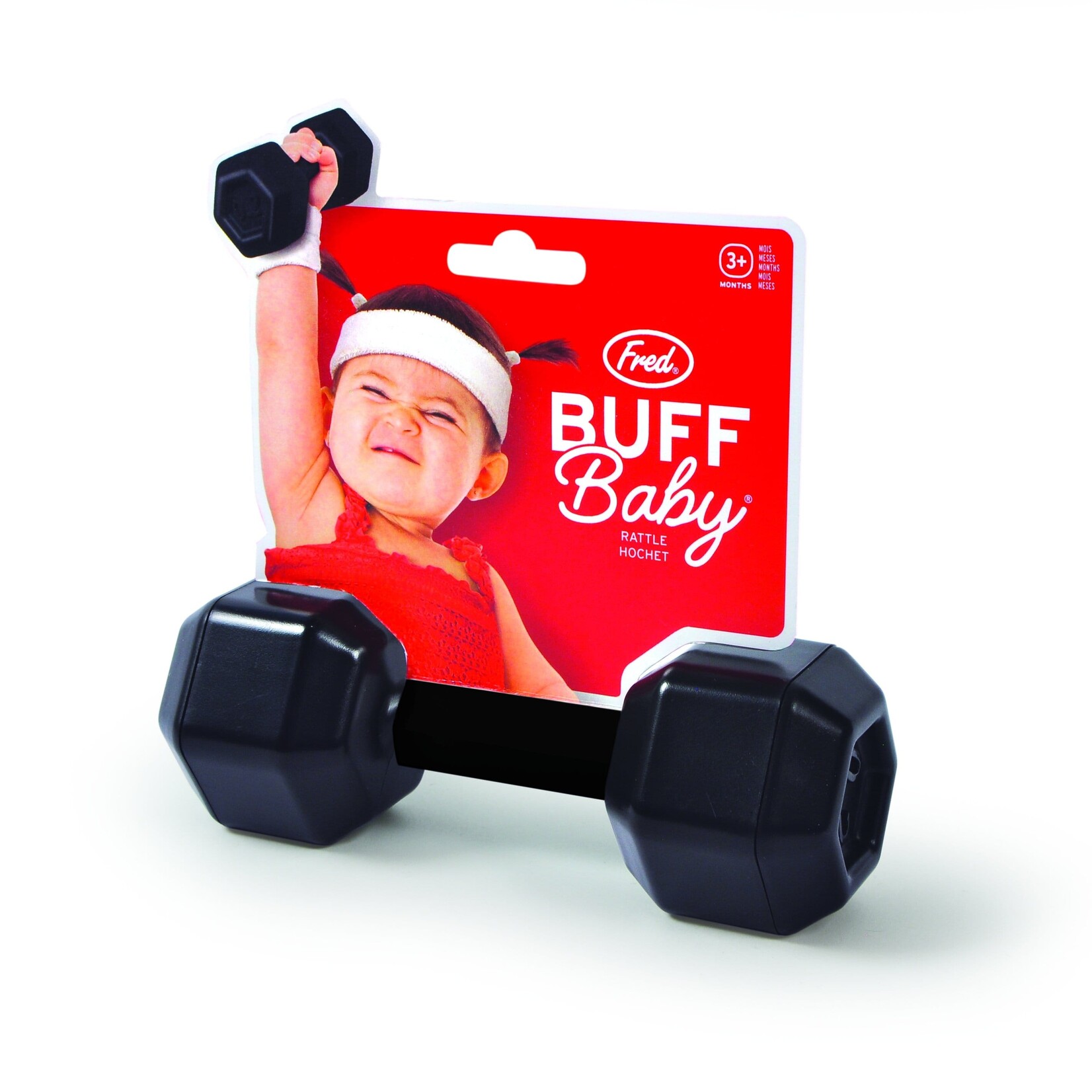 Fred & Friends Buff Baby Rattle
