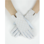 Quilted Solid Gloves in White