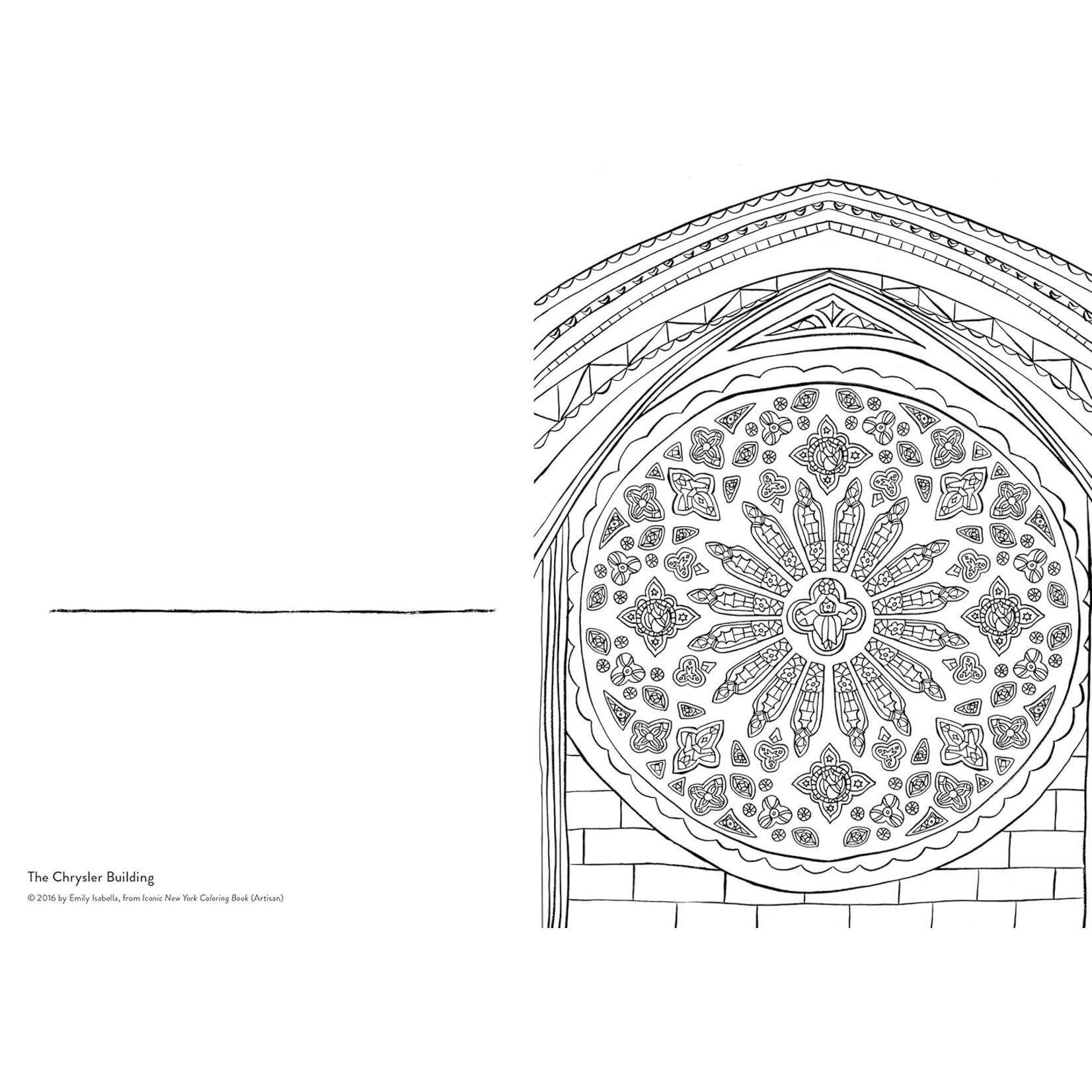 Hachette Iconic New York Coloring Book