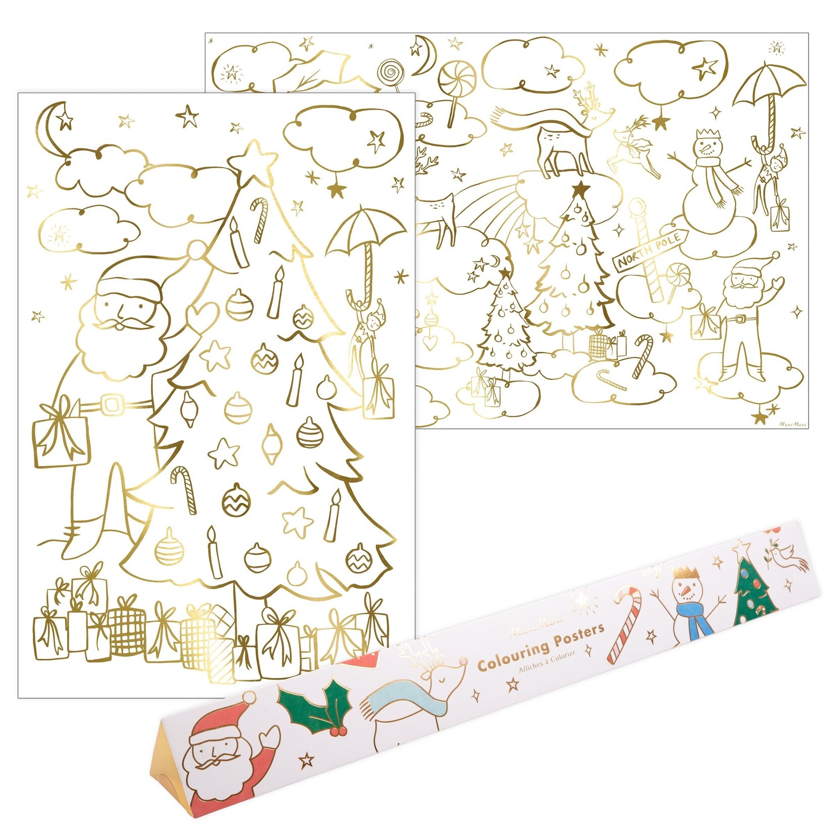 Meri Meri Christmas Coloring Posters