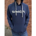 Exit9 Gift Emporium Slant Brooklyn Midweight Hoodie in Navy