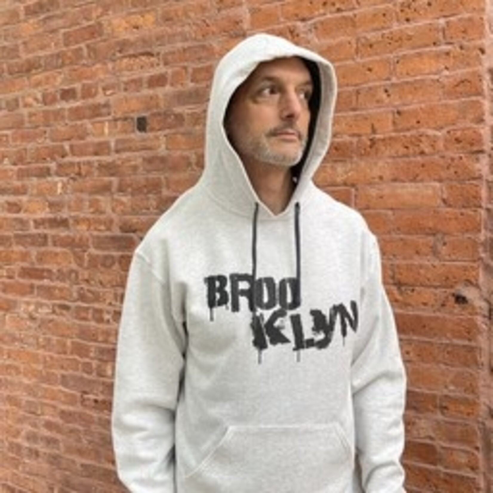 Exit9 Gift Emporium Graffiti Brooklyn Hoodie in Oatmeal