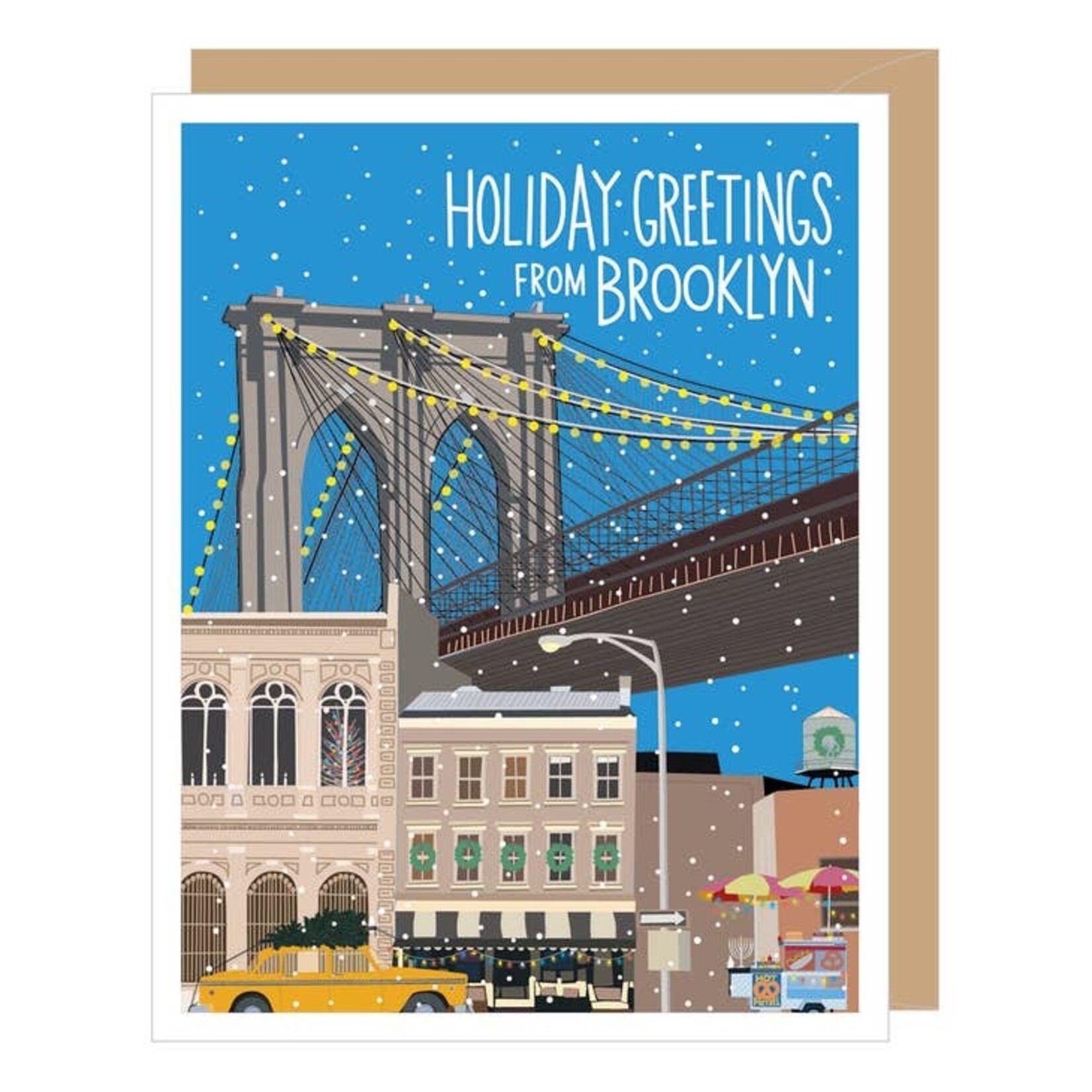 apartment 2 cards Holiday Card:  Brownstone / Bridge