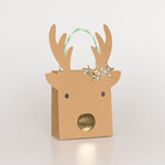 Reindeer with Stars Gift Bag - Small