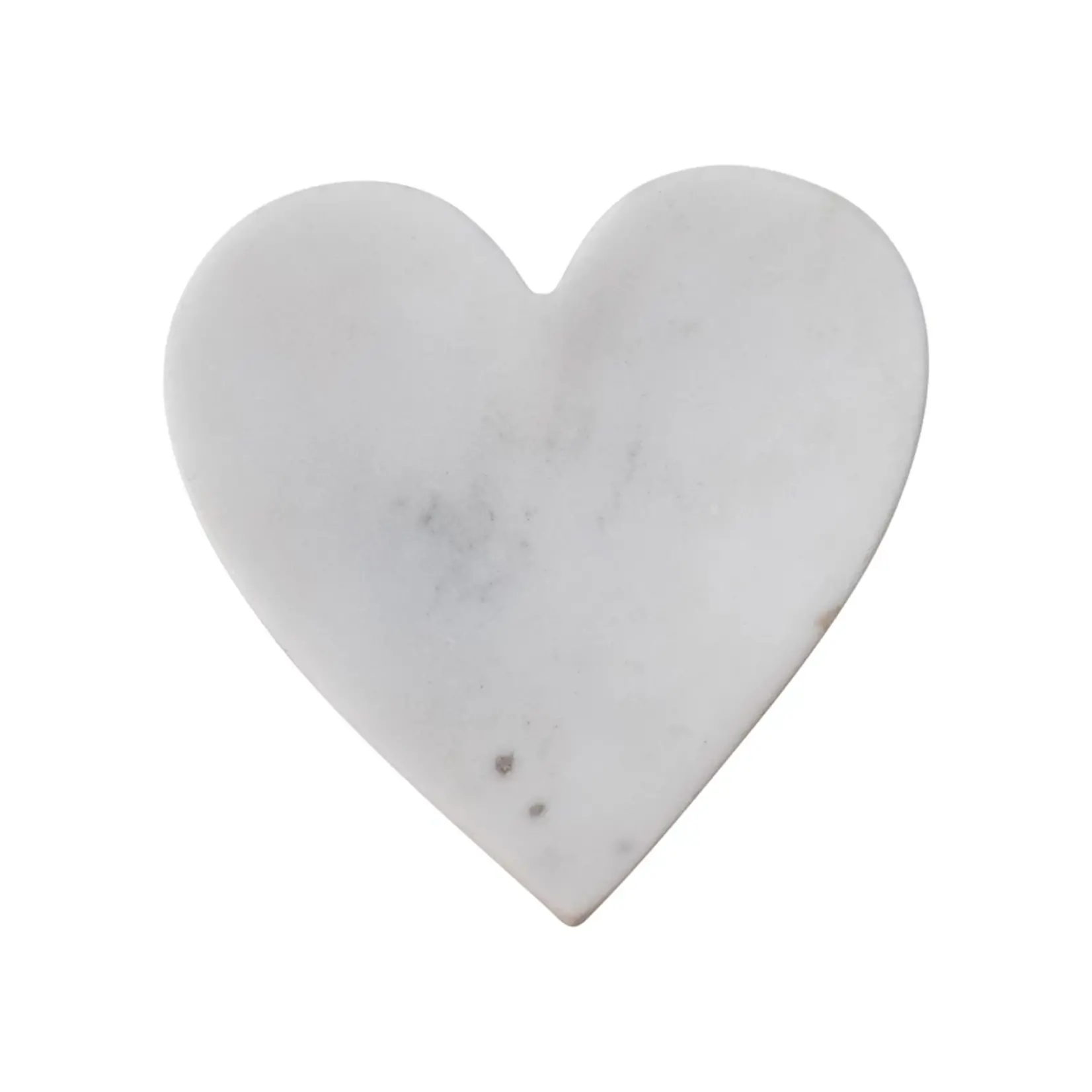 Creative Coop Marble Heart Dish