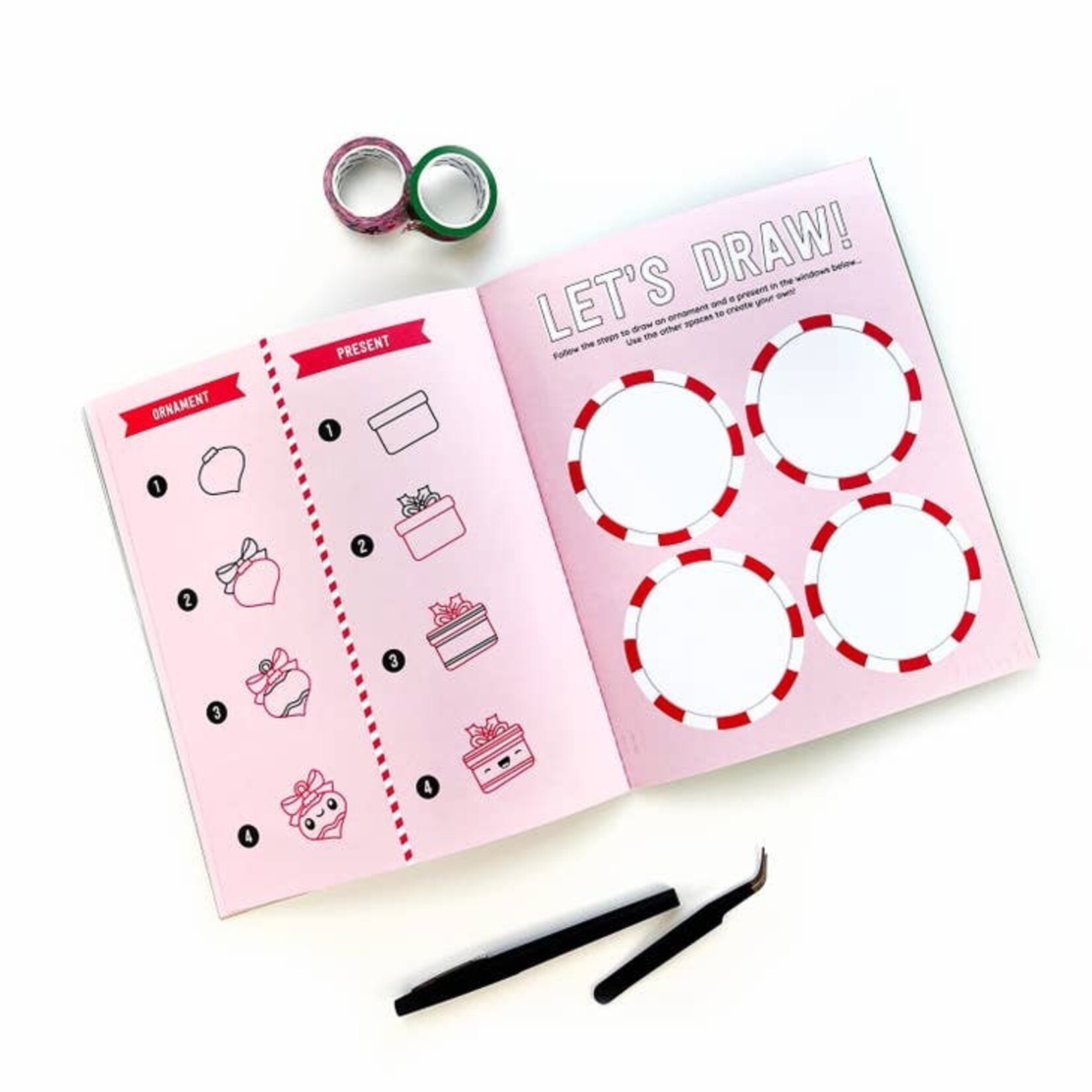 Draw-Along Christmas Sticker Book