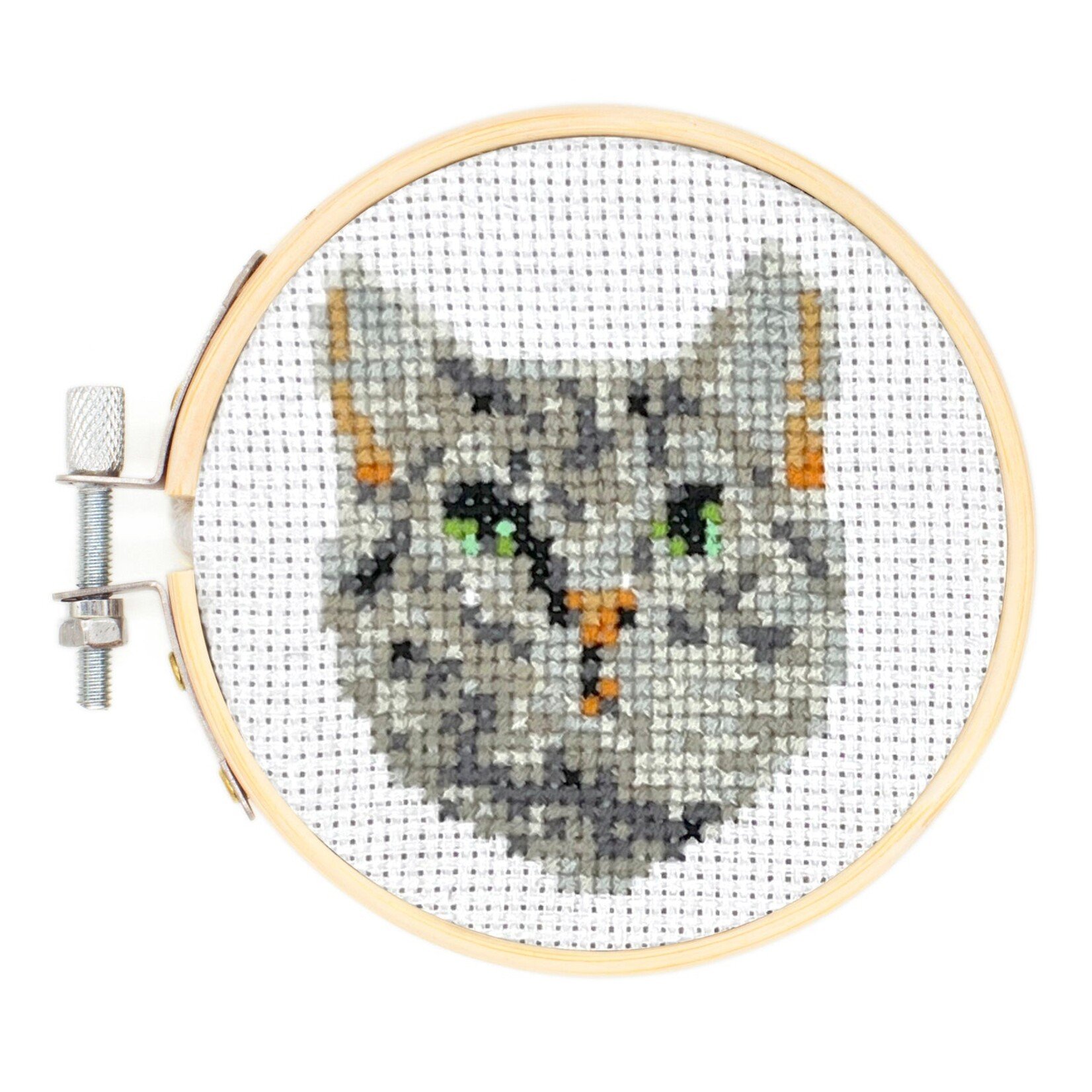 Kikkerland Cat Mini Cross Stitch