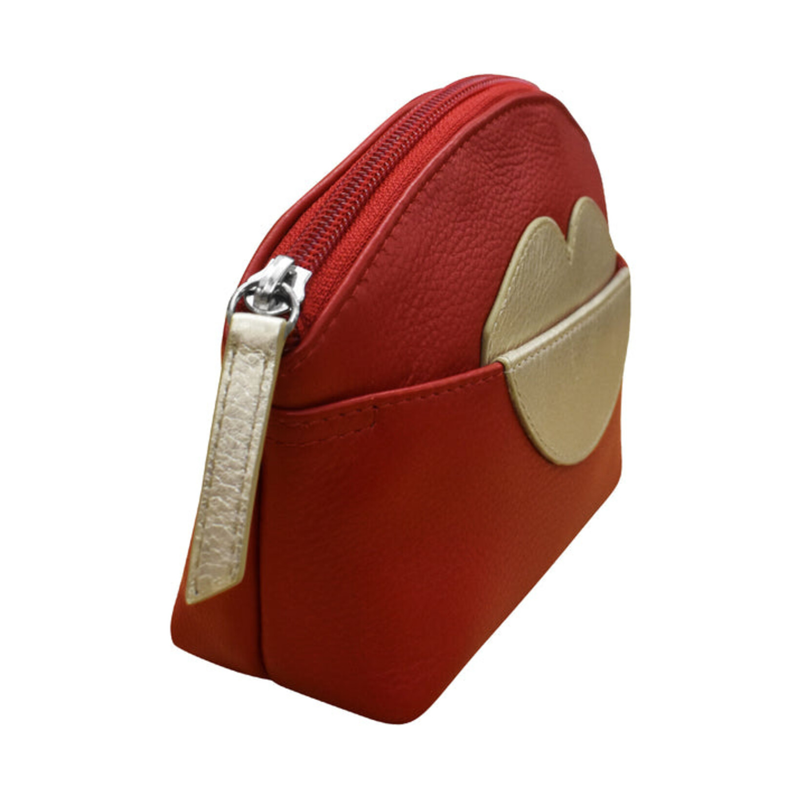 Hot Lips Cosmetic Case Red/Gold