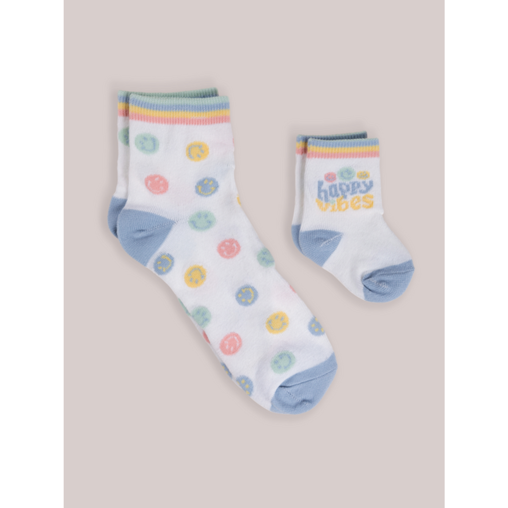 Mama & Me Socks in Happy Baby Vibes