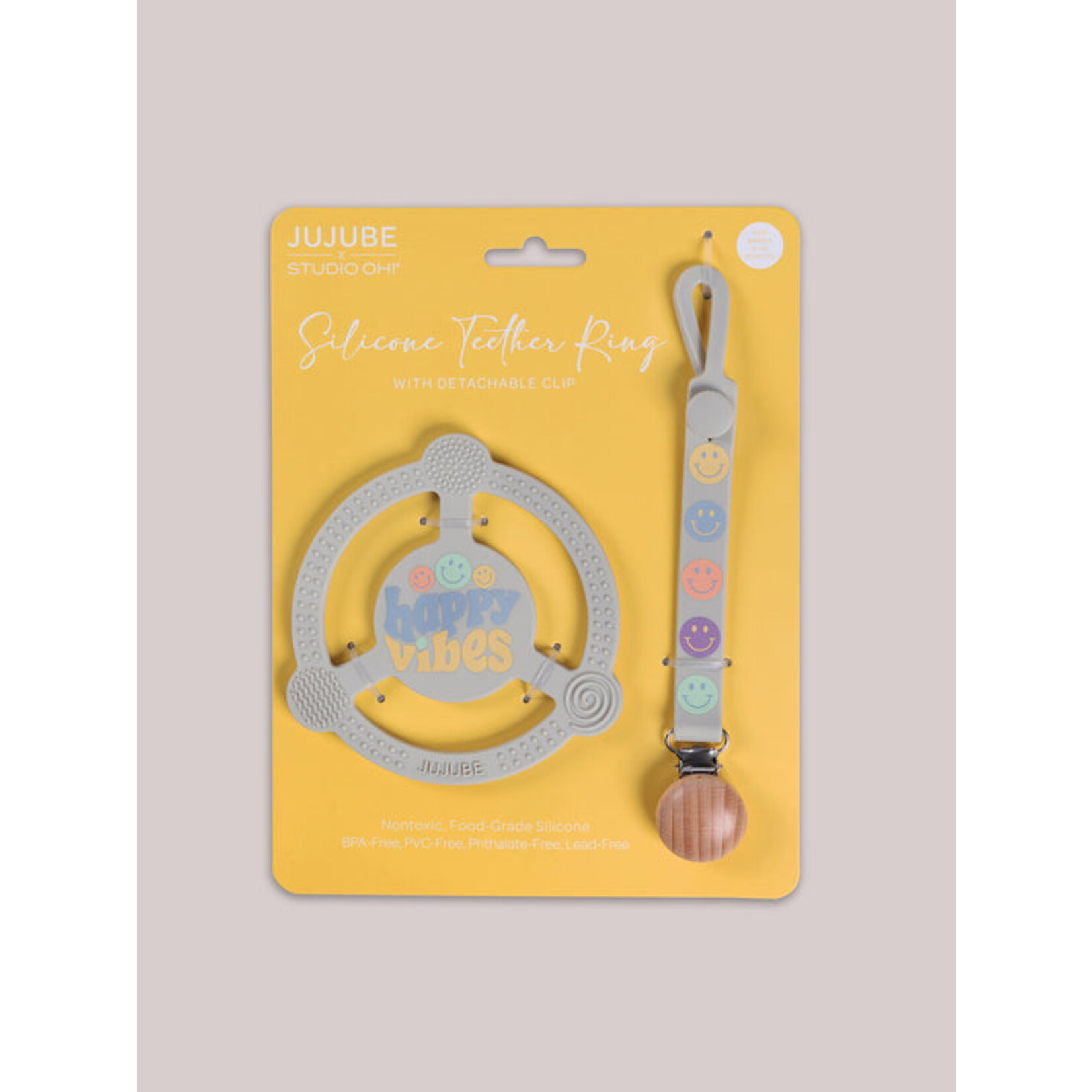 Happy Baby Vibes Teething Ring