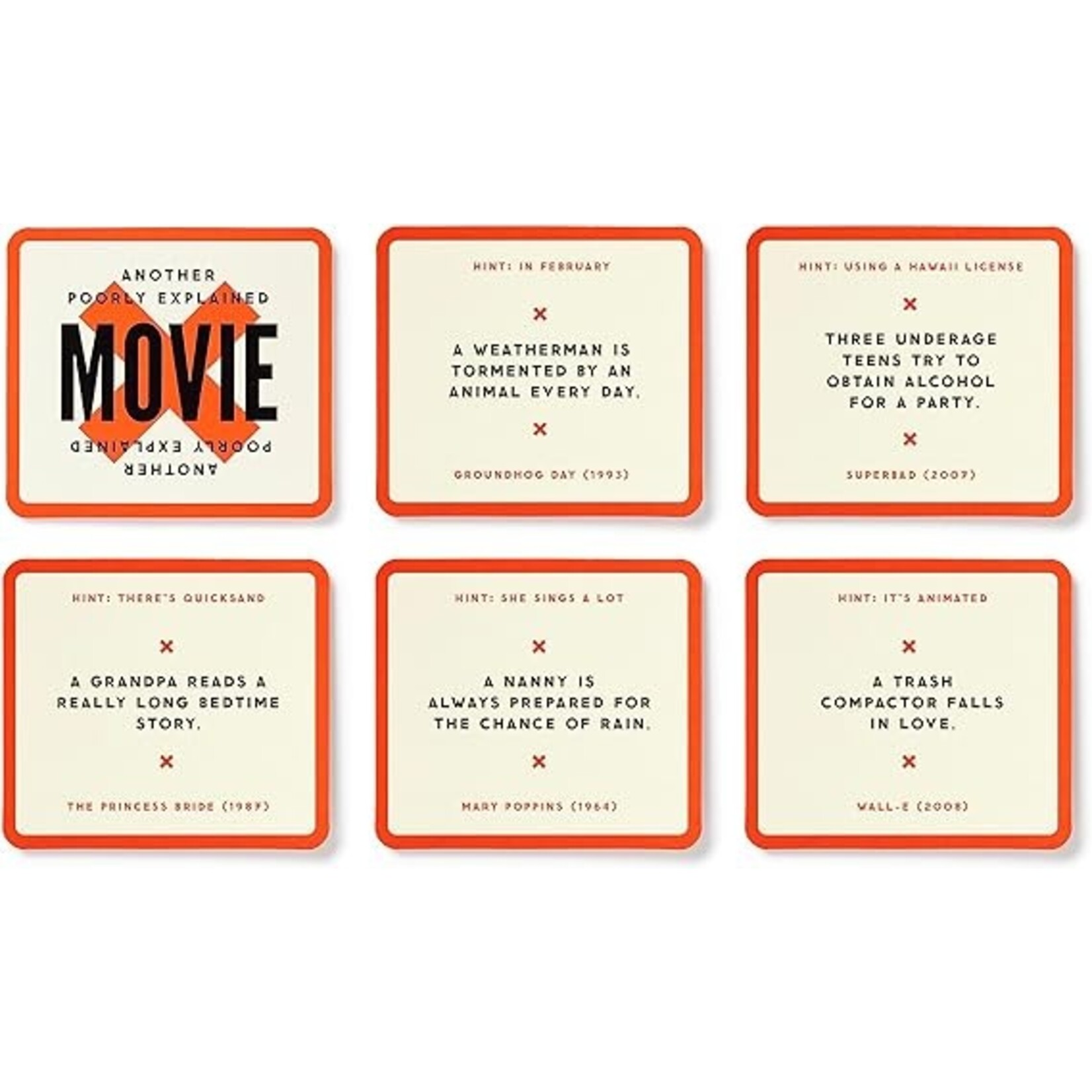 Chronicle Books Poorly Explained Movies Game