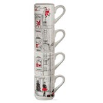 Tag Santa Cityscape  Stacking Mug Set