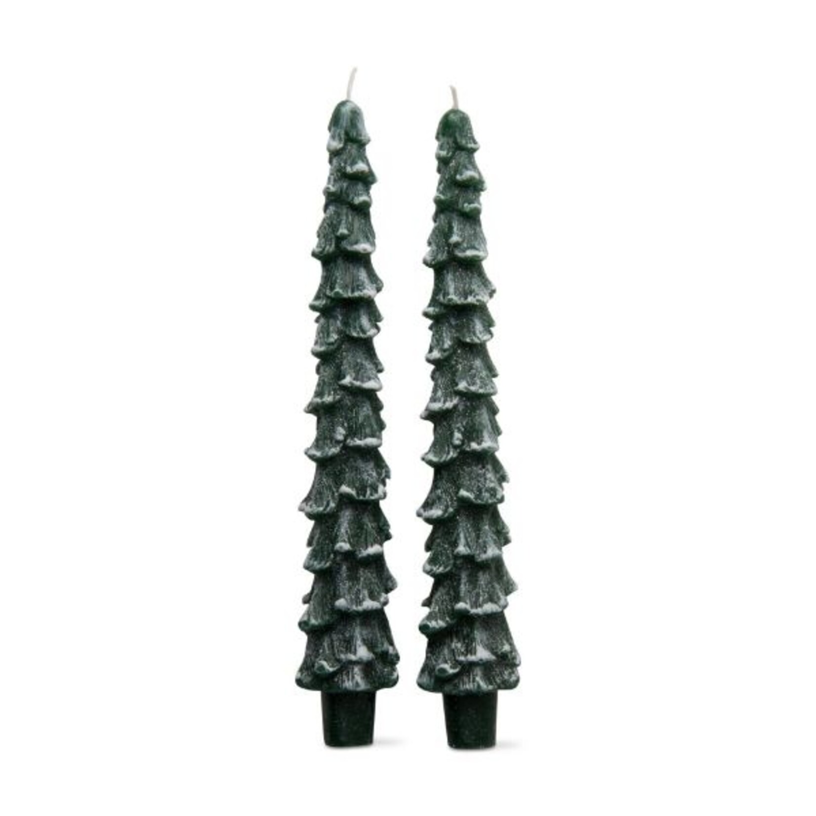 Spruce Taper Candle Set in Green