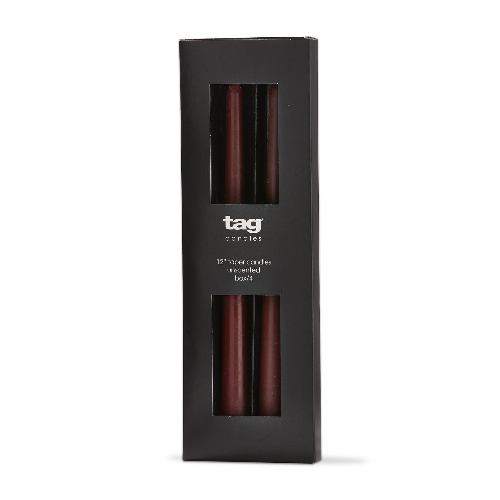 Tag 12" Taper Candles Set in Plum