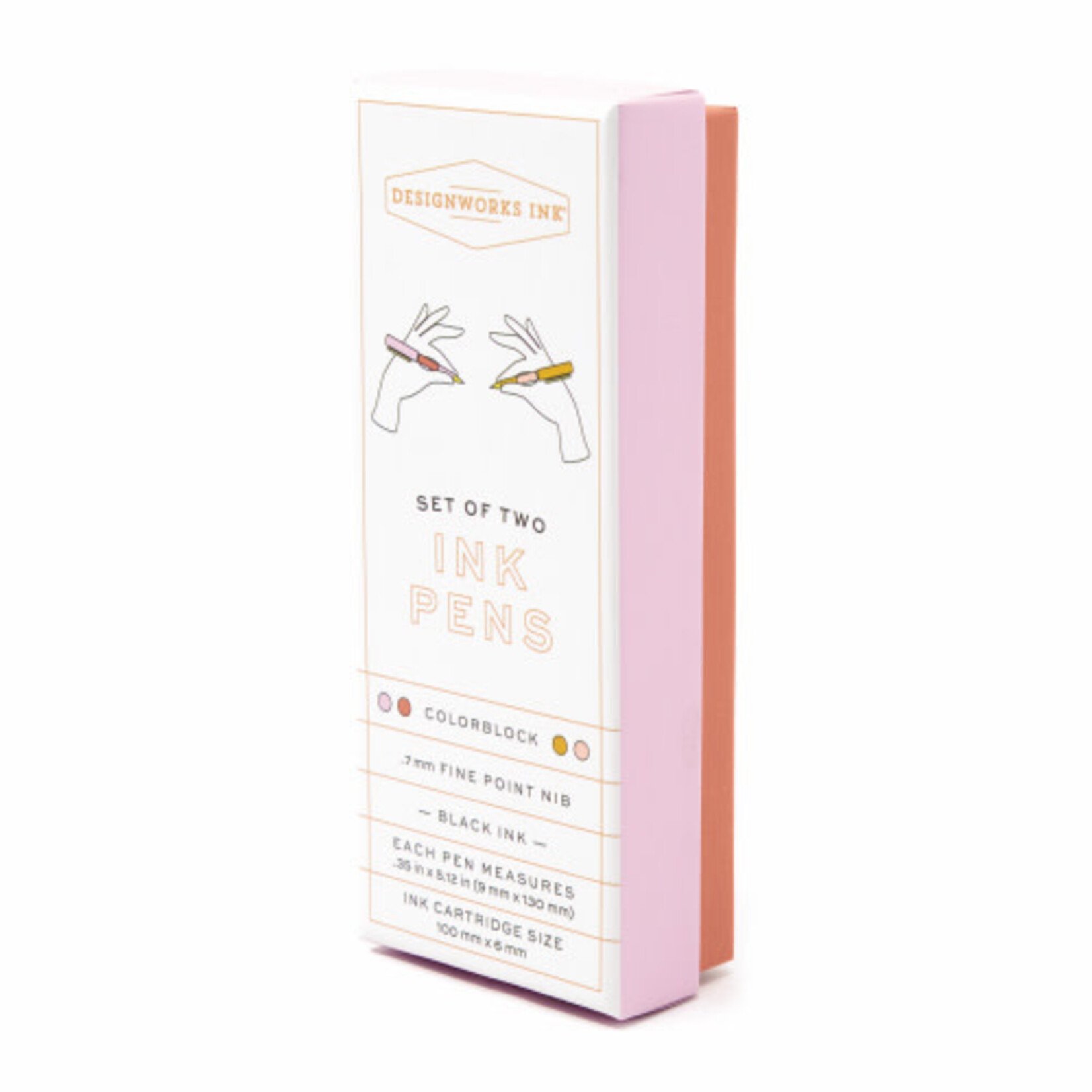 Designworks Ink Color Block Pen Set in Rosewood Blush