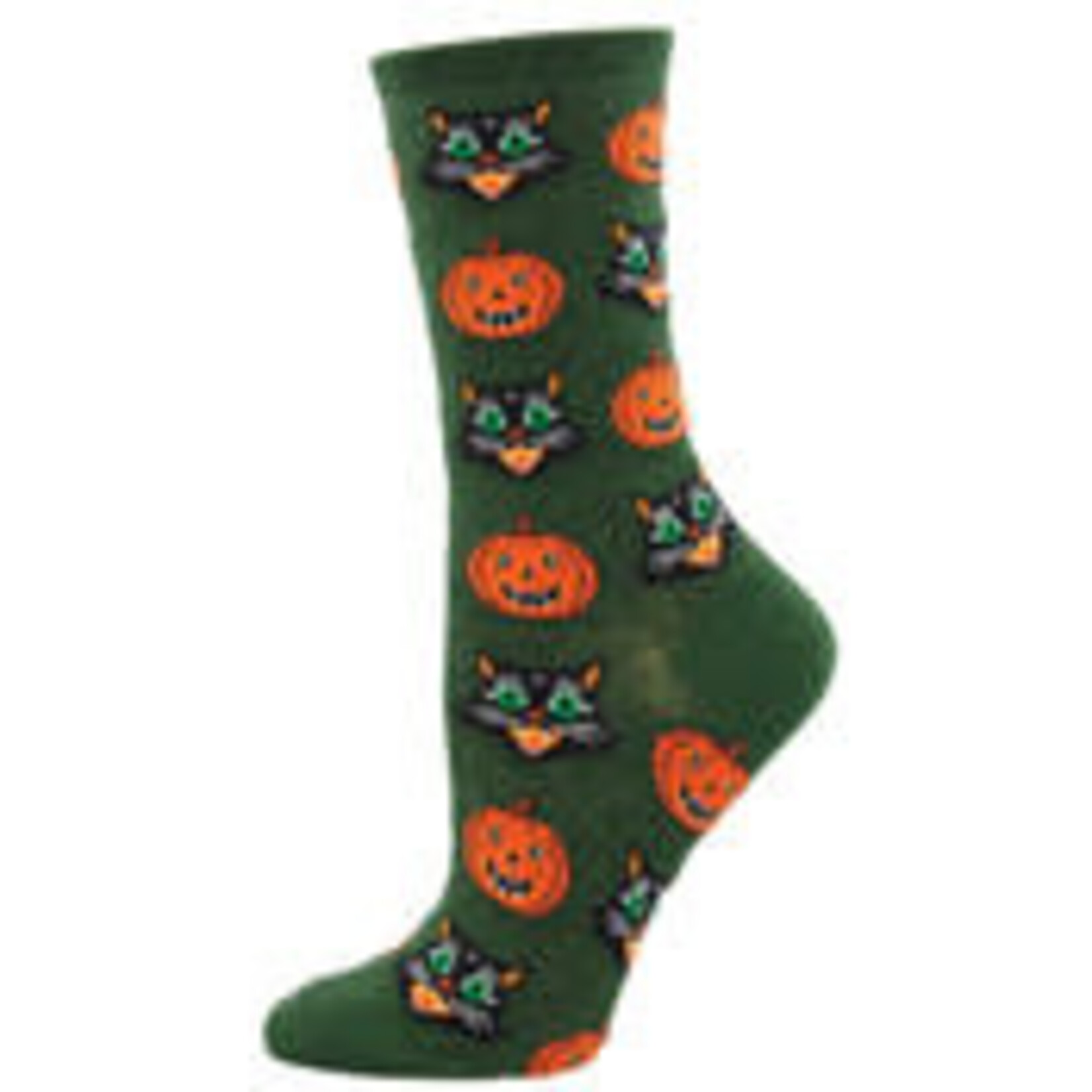 Socksmith Vintage Halloween Ladies Socks in Green