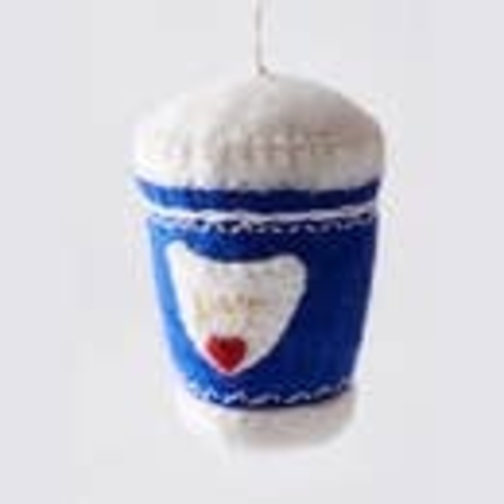 Global Goods Partners Felt NYC Coffee Cup Ornament