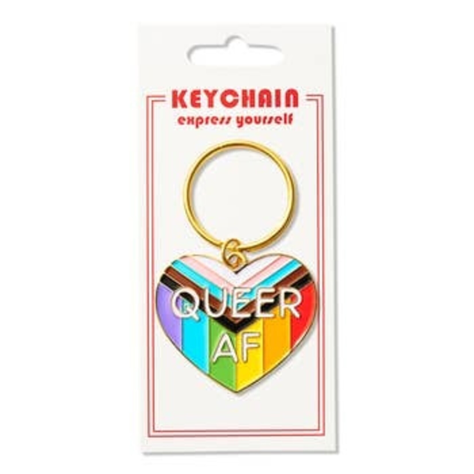 The Found Queer AF Enamel Keychain