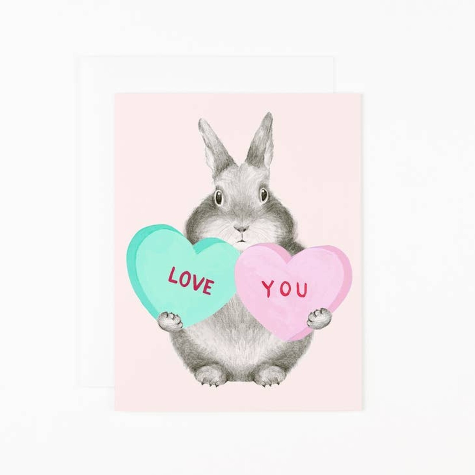 dear hancock Love You Hearts Valentines Card