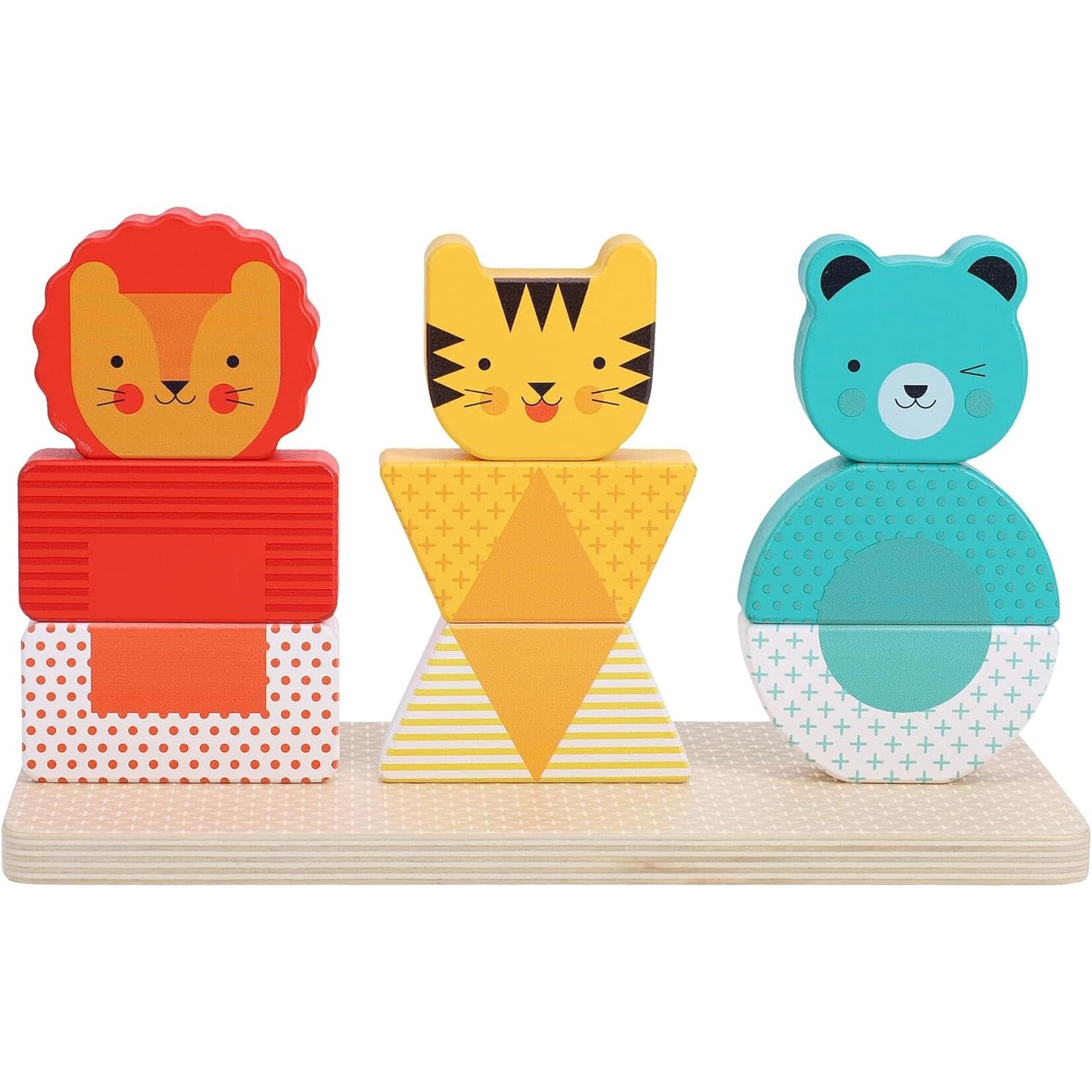 Lion Tiger Bear Wooden Stacking Toy