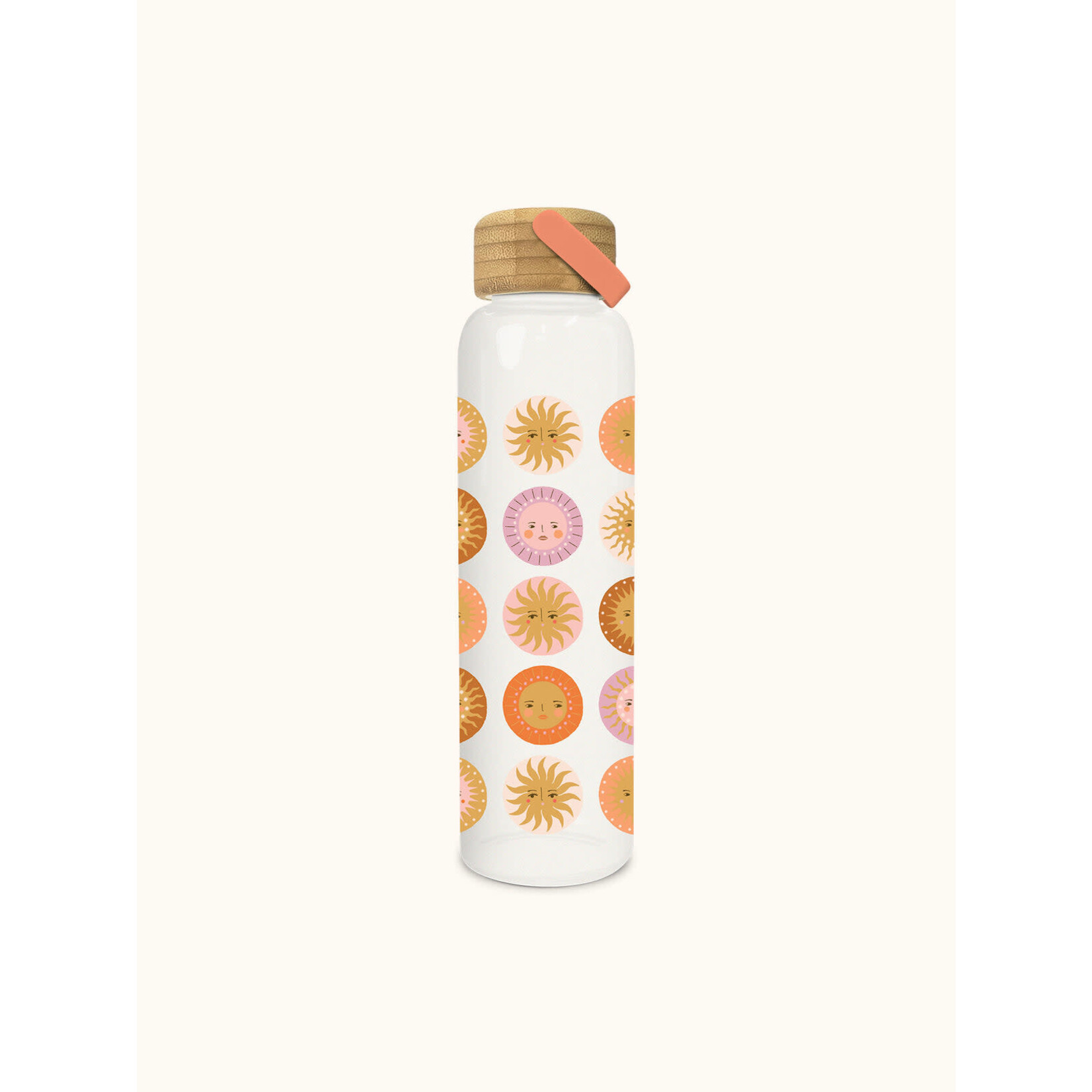 Glass Bottle with Bamboo Lid - On the Sunny Side