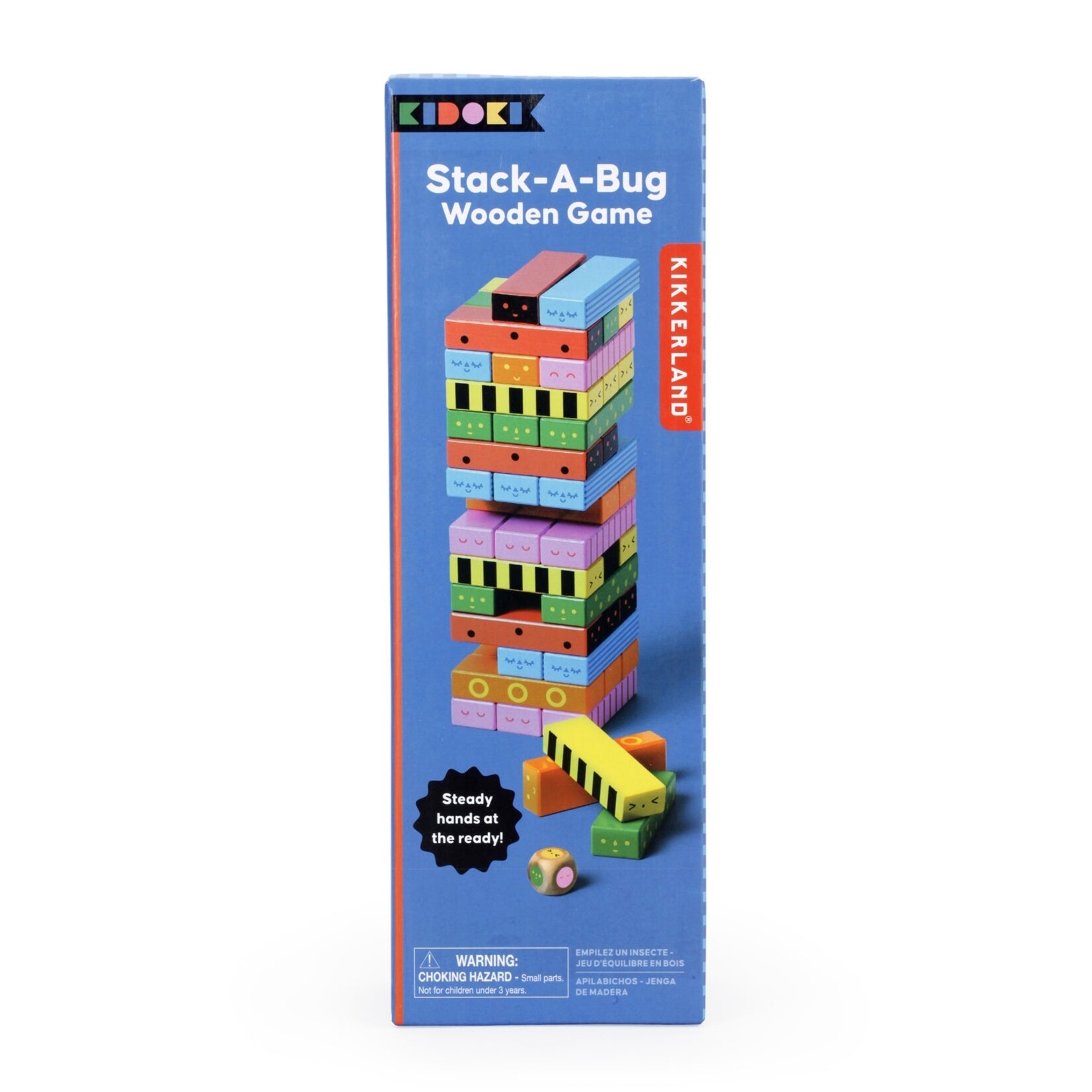 Kikkerland Stack-A-Bug Wooden Game