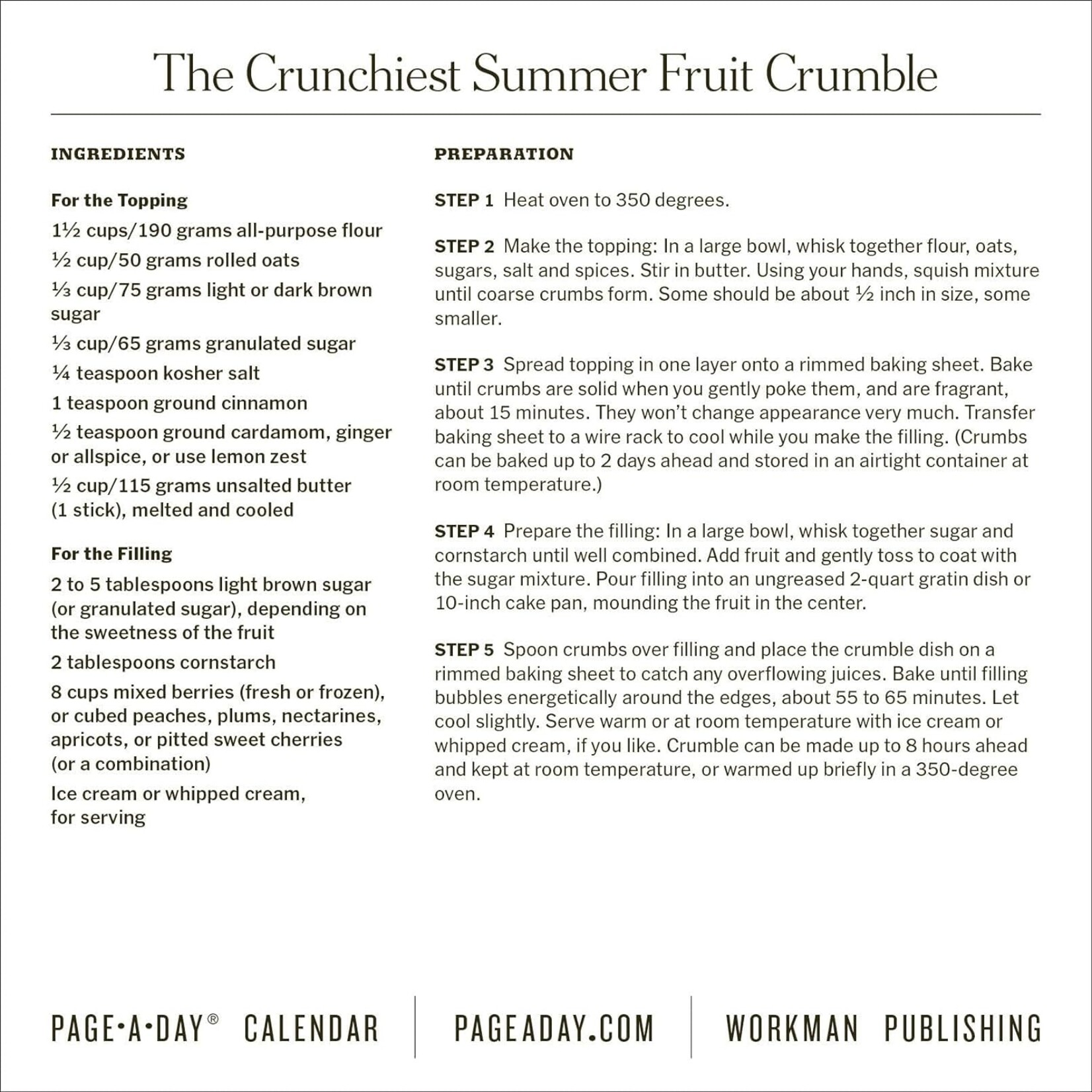Workman Publishing New York Times Cooking Boxed Calendar 2026