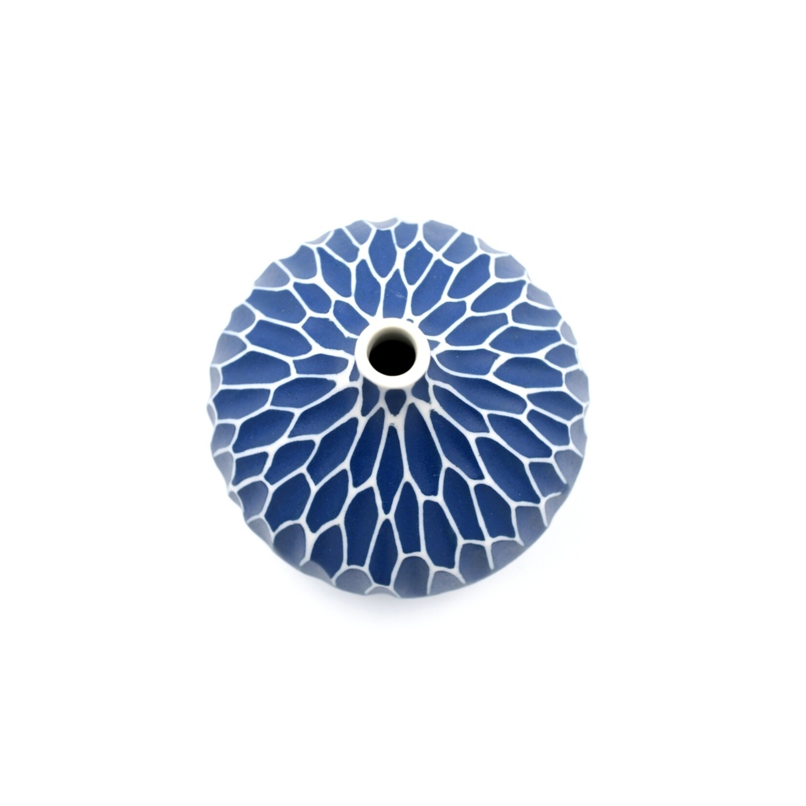 Congo Tiny Porcelain Bud Vase in WO69 Blue