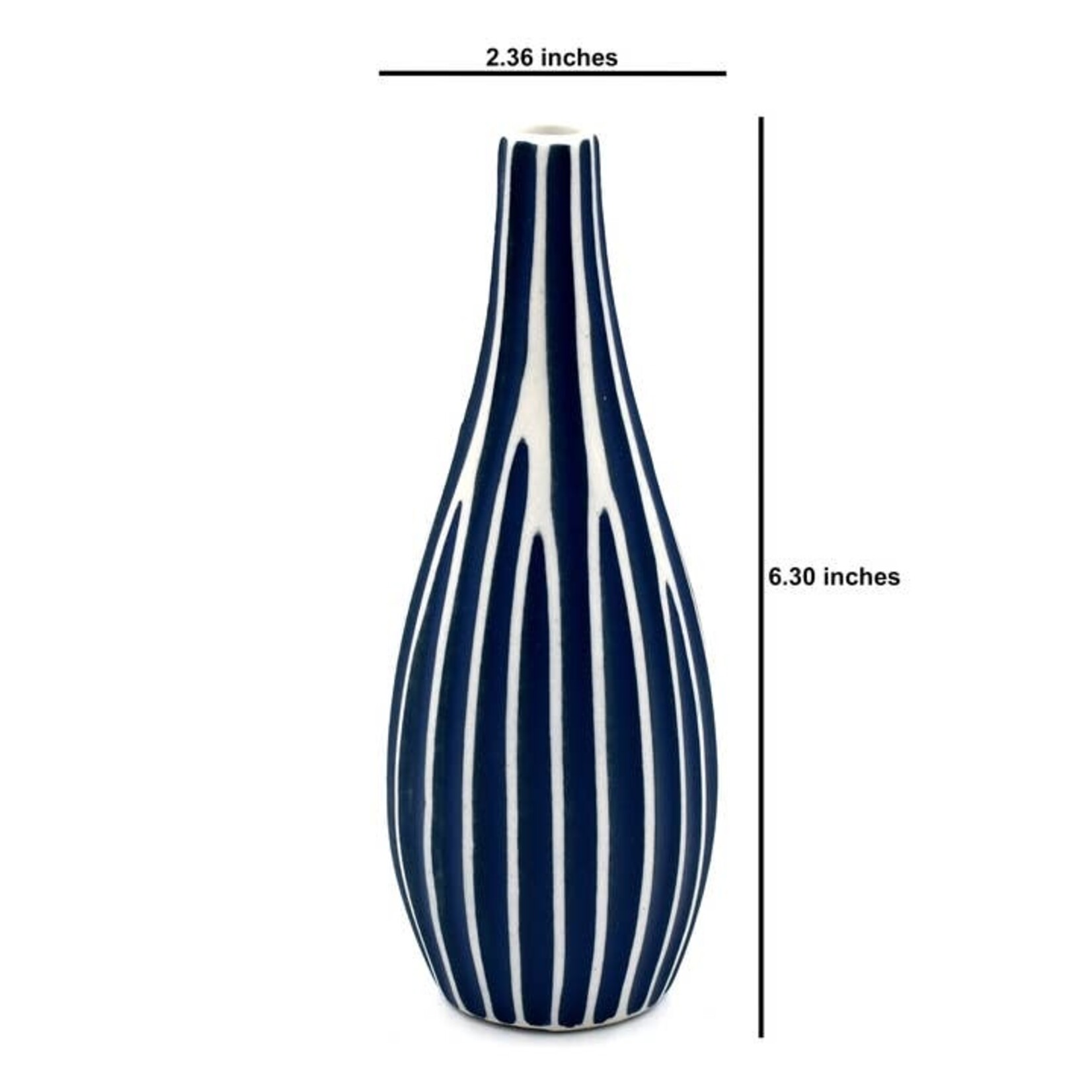 Modo Mini Porcelain Bud Vase in BL6 Dark Blue