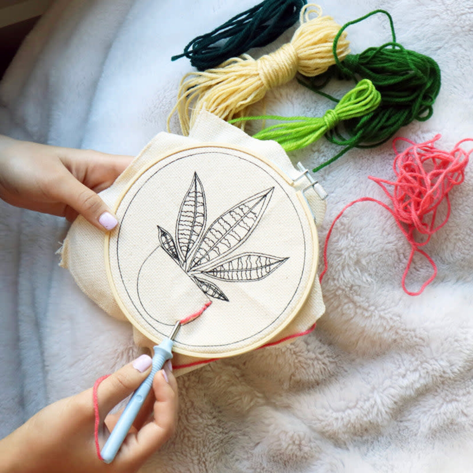 Kikkerland Punch Needle Kit Collection