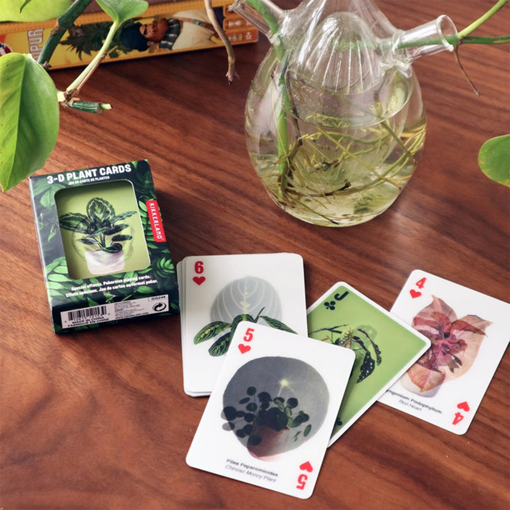 Kikkerland 3D Plant Playing Cards