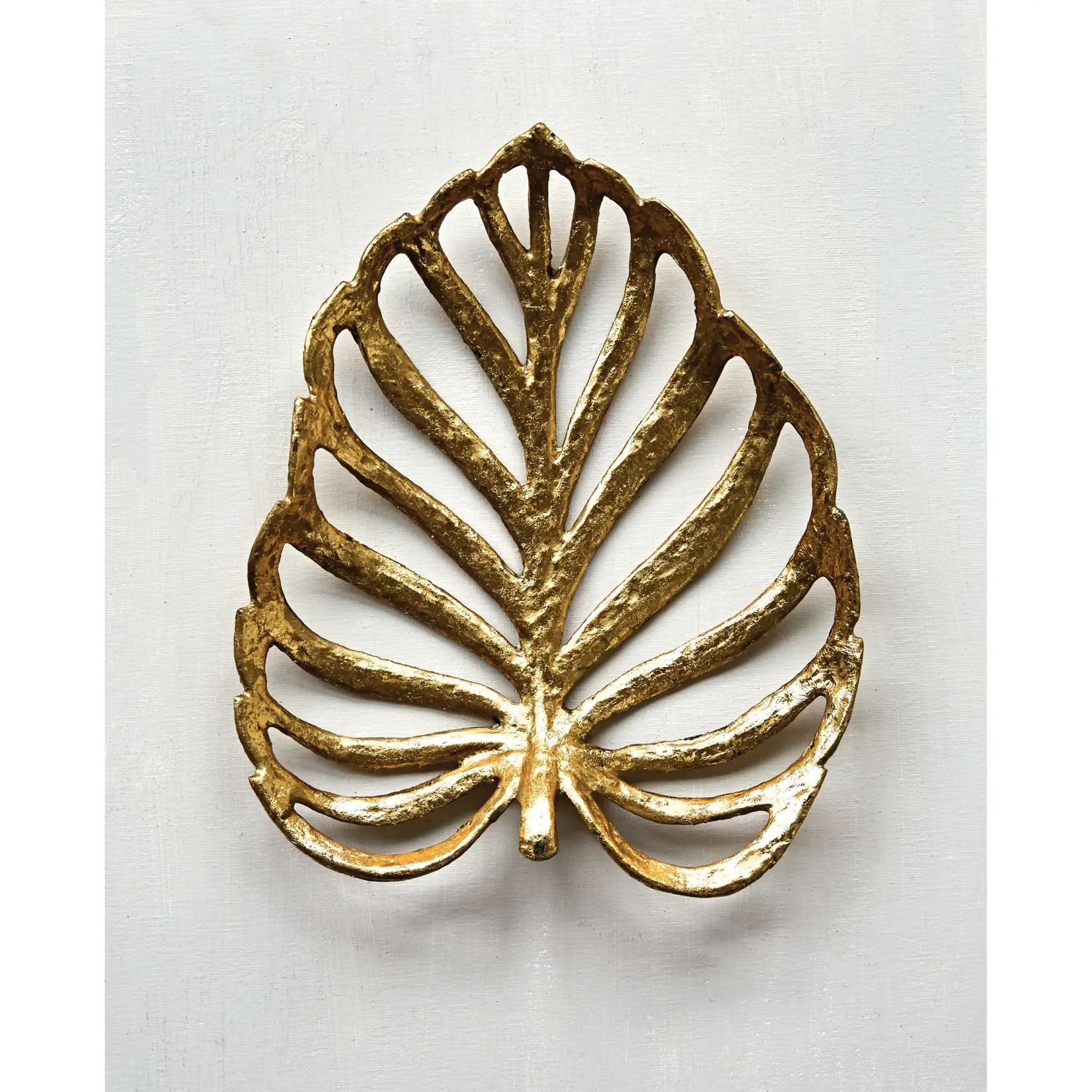 Creative Coop Decorative Cast Iron Leaf