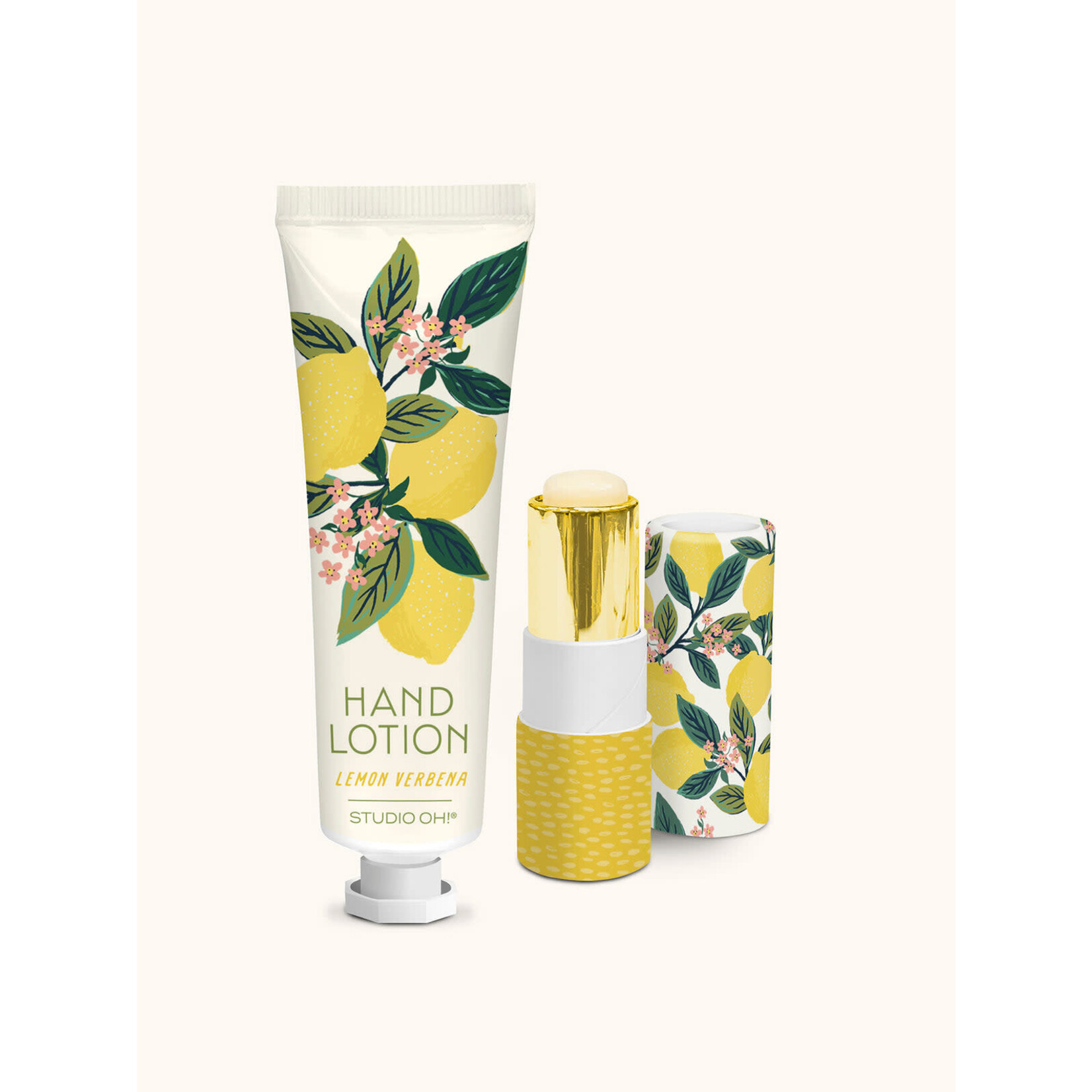 Studio oh! Lemon Tree Lip Balm & Lotion Set