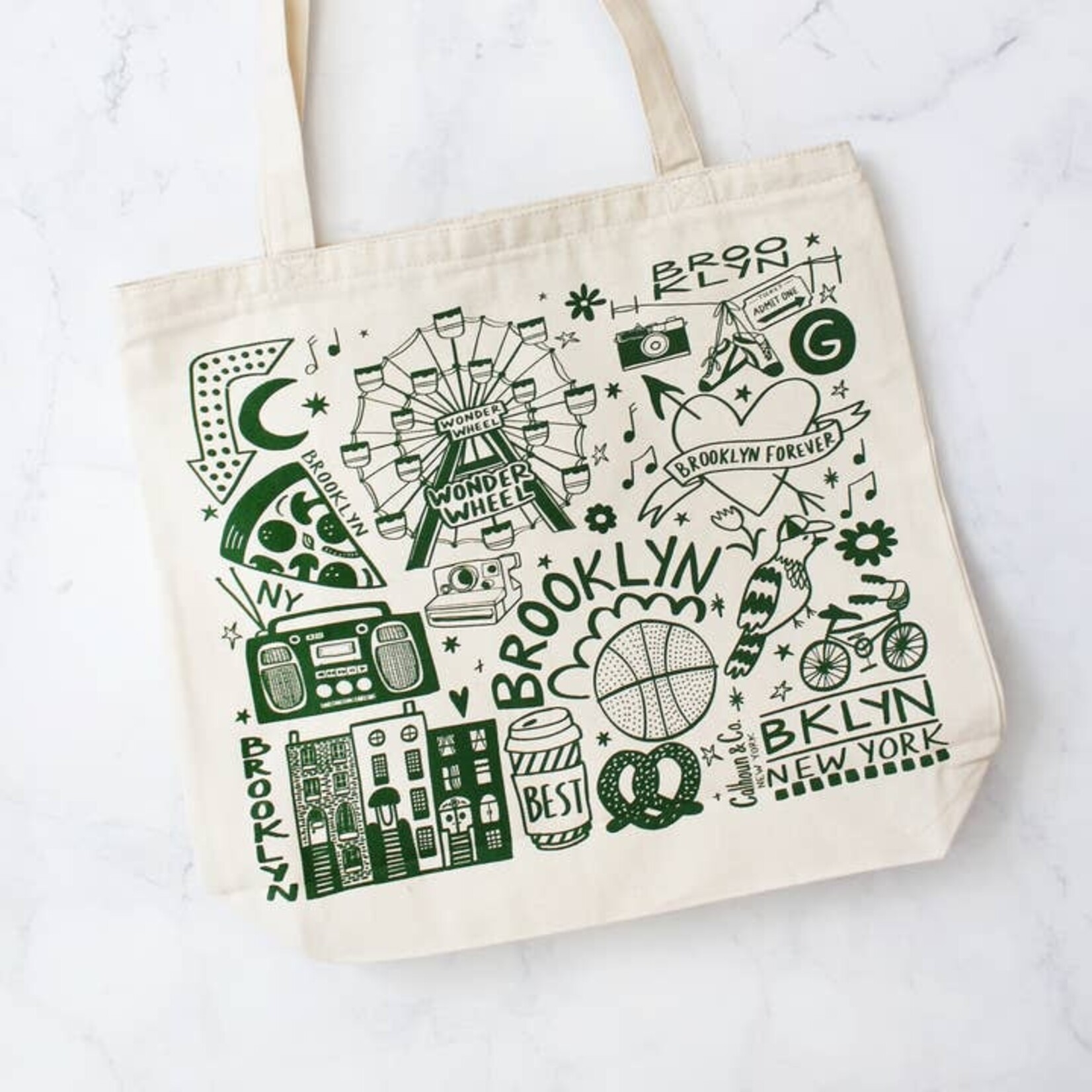 Calhoun & Co. Brooklyn Zipper Tote