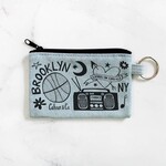 Calhoun & Co. Brooklyn Zipper Card Pouch in Blue